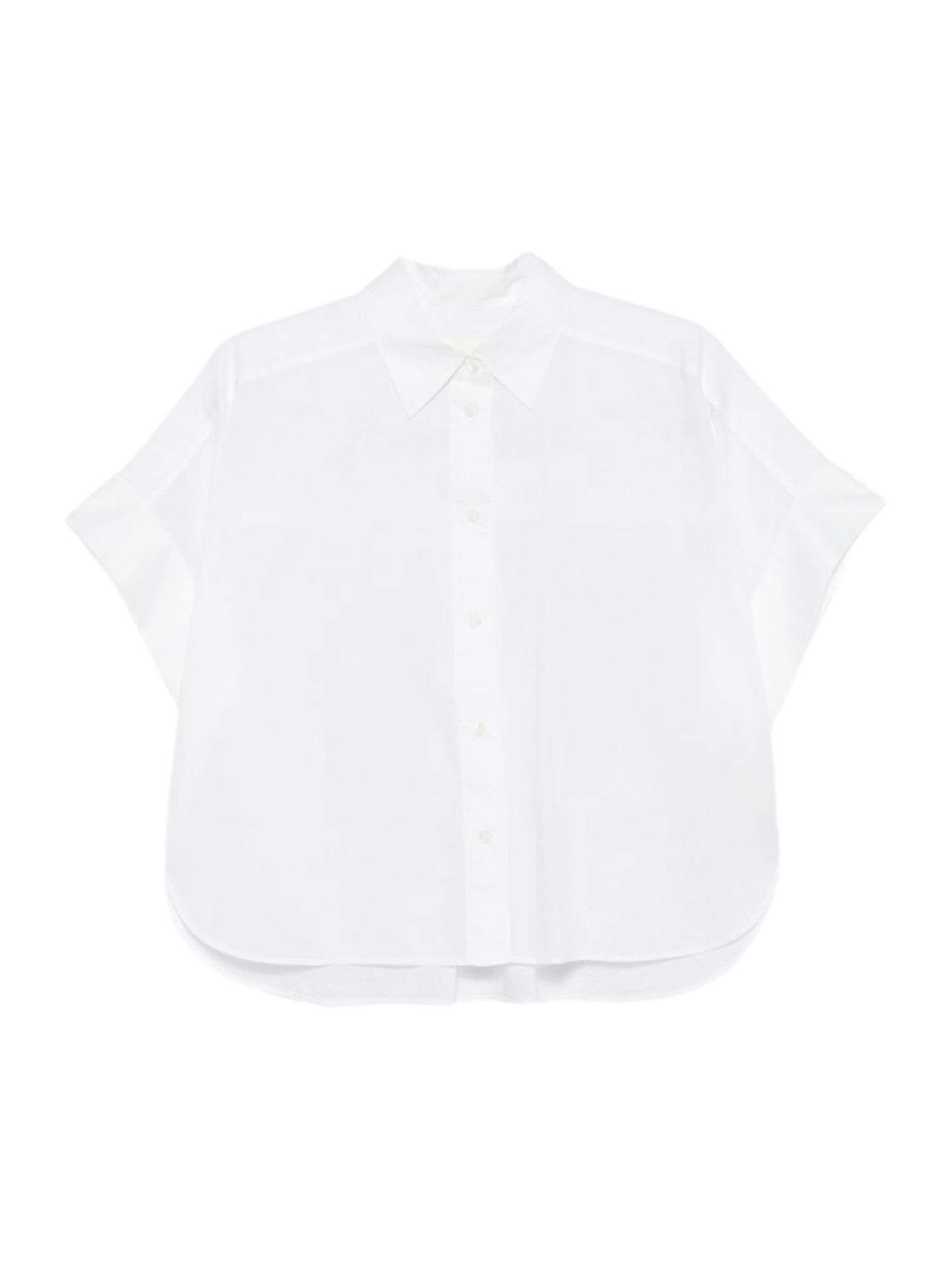 CLOSED Blusenshirt weiß,Basic,Baumwolle,Unifarben,Hemdblusenkragen,1/2 Arm,Regular Fit