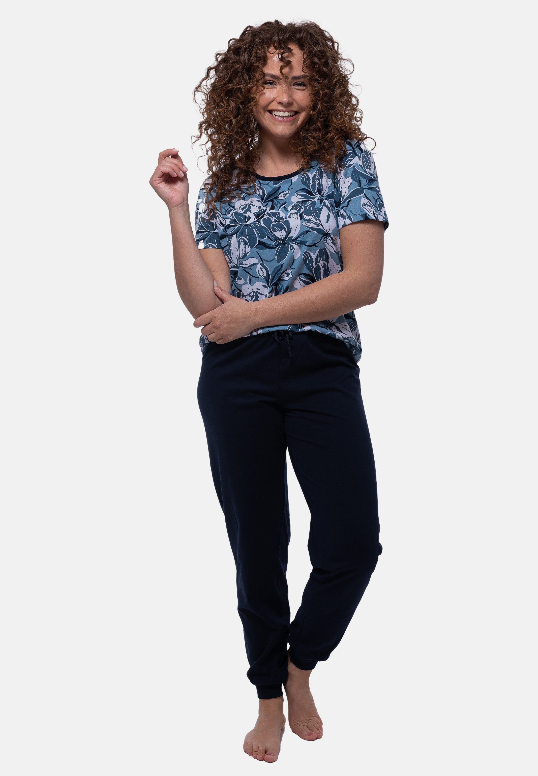 Ammann Schlafhose Mix & Match (1-tlg) Schlafanzug Hose - Baumwolle - Atmungsaktiv - Schlichtes Design