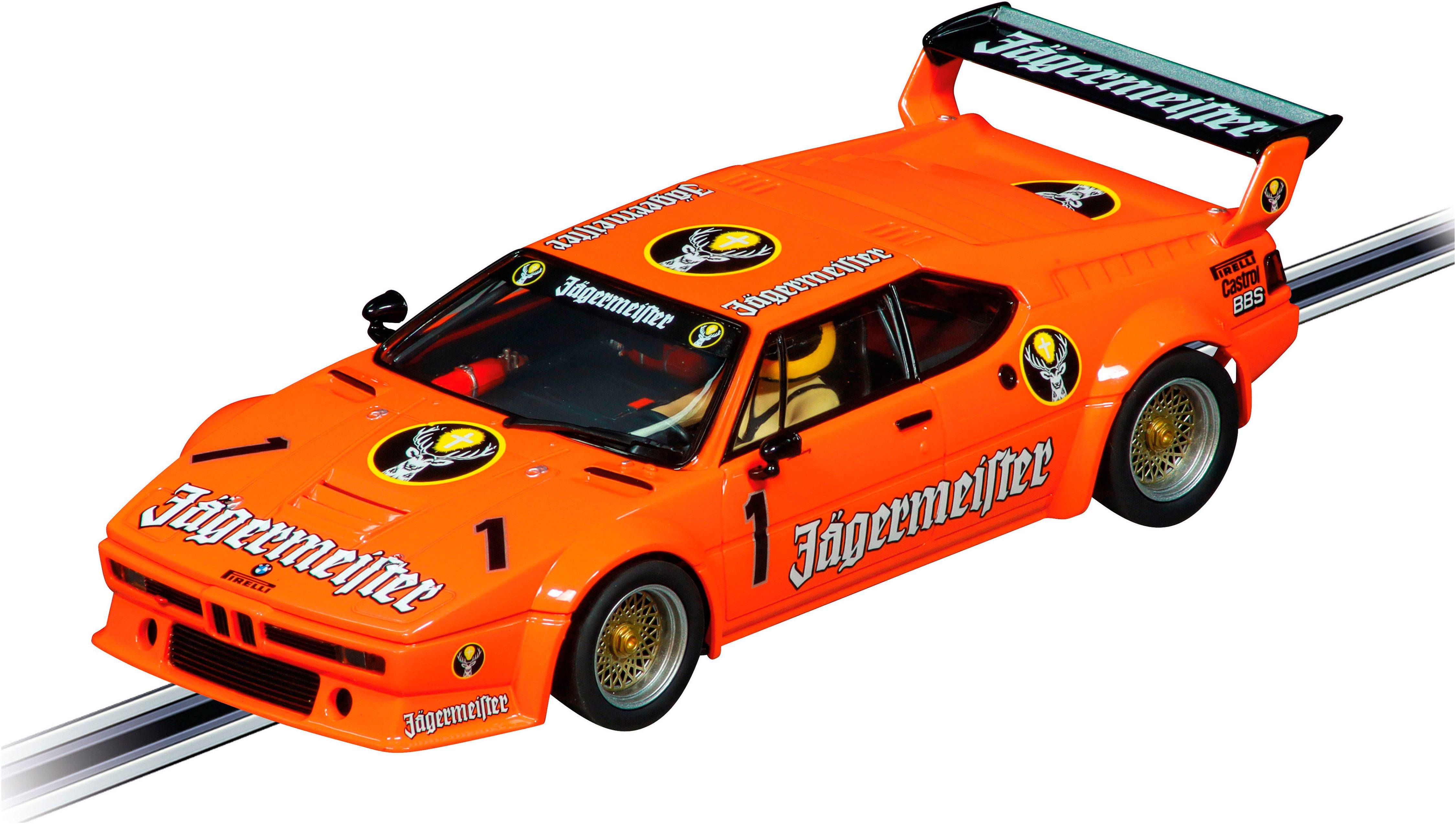 Carrera® Rennbahn-Auto BMW M1 Procar "Jägermeister Racing Team, No.1", Maßstab 1:24; mit Lichteffekt