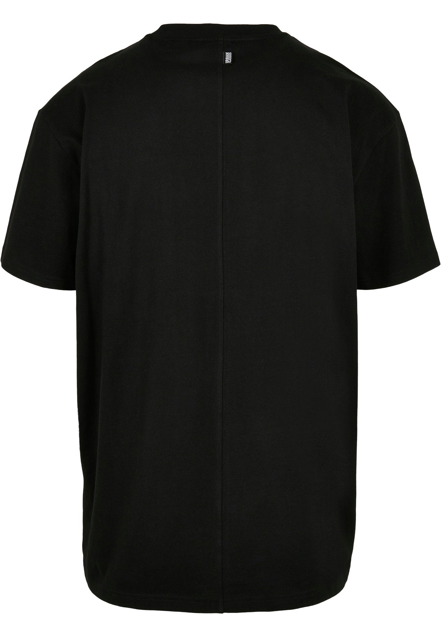 Oversized Black CLASSICS Tee URBAN Flap Big TB4128 Pocket Print-Shirt