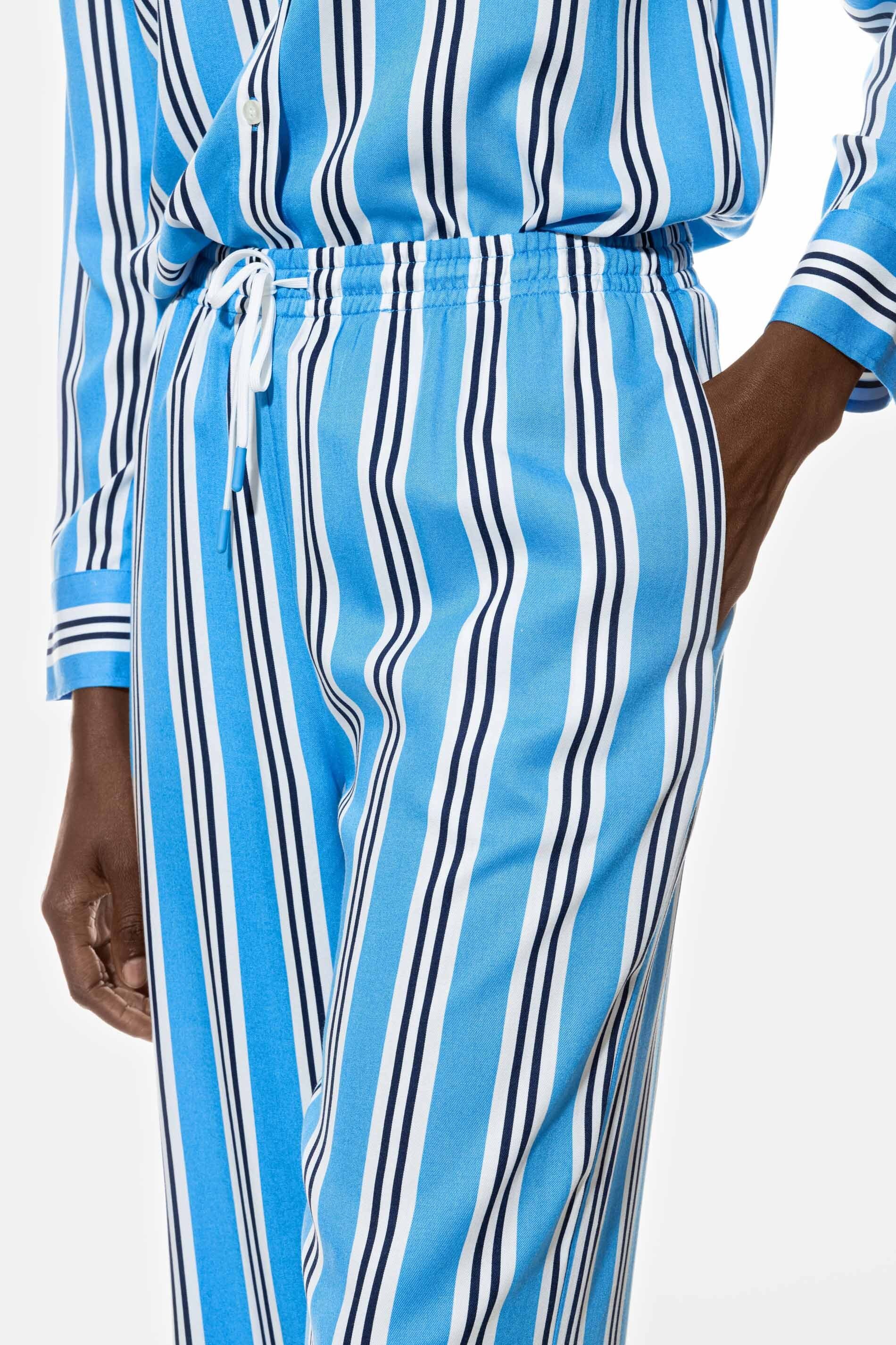 Mey Schlafhose Mey Damen Hose lang Streifen-Design Hose (1-tlg)