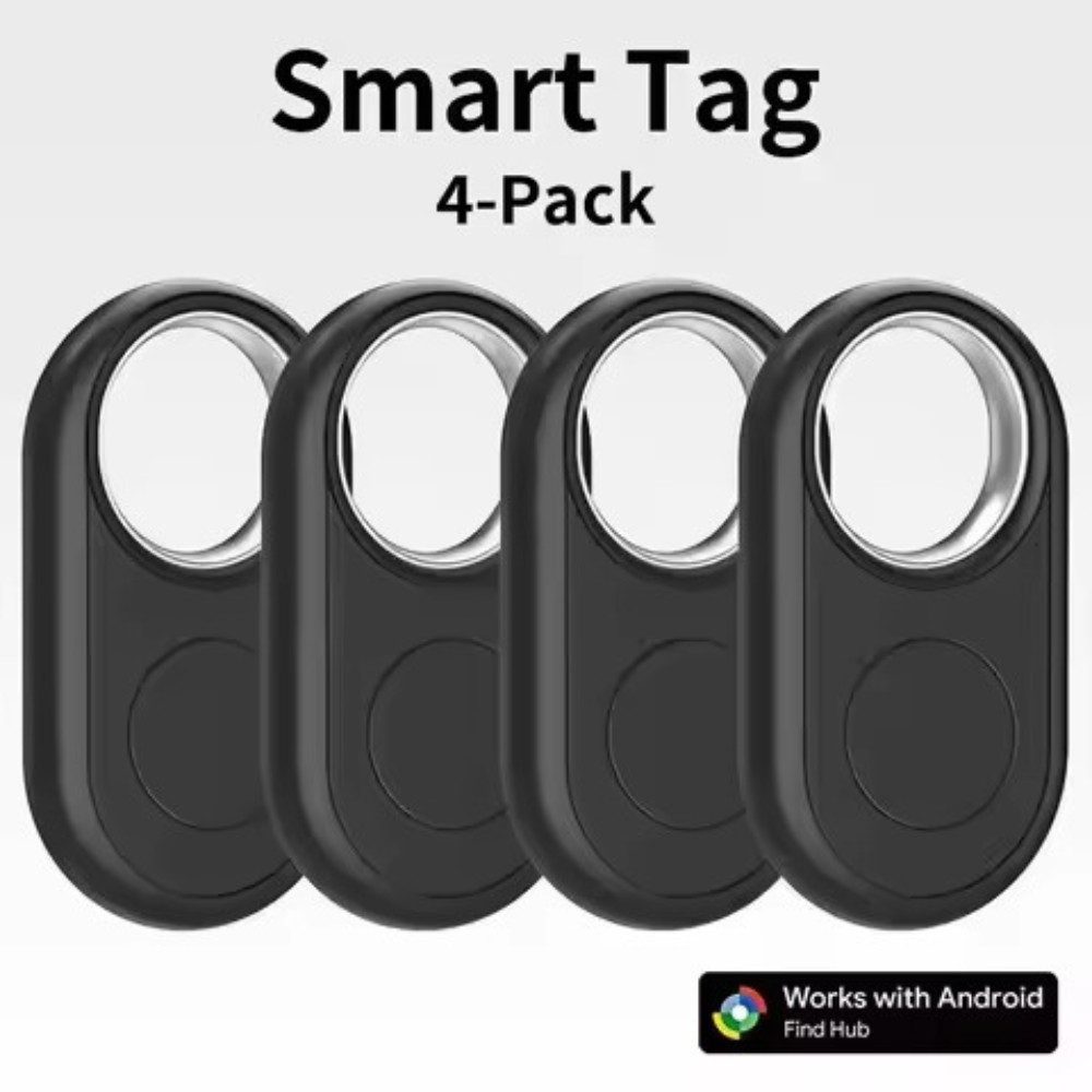 Athlix 4x GPS-Tracker, Smart-Finder, Kompatibel mit Google Find Hub GPS-Tracker (Hoher Datenschutz und sichere Standortübermittlung)