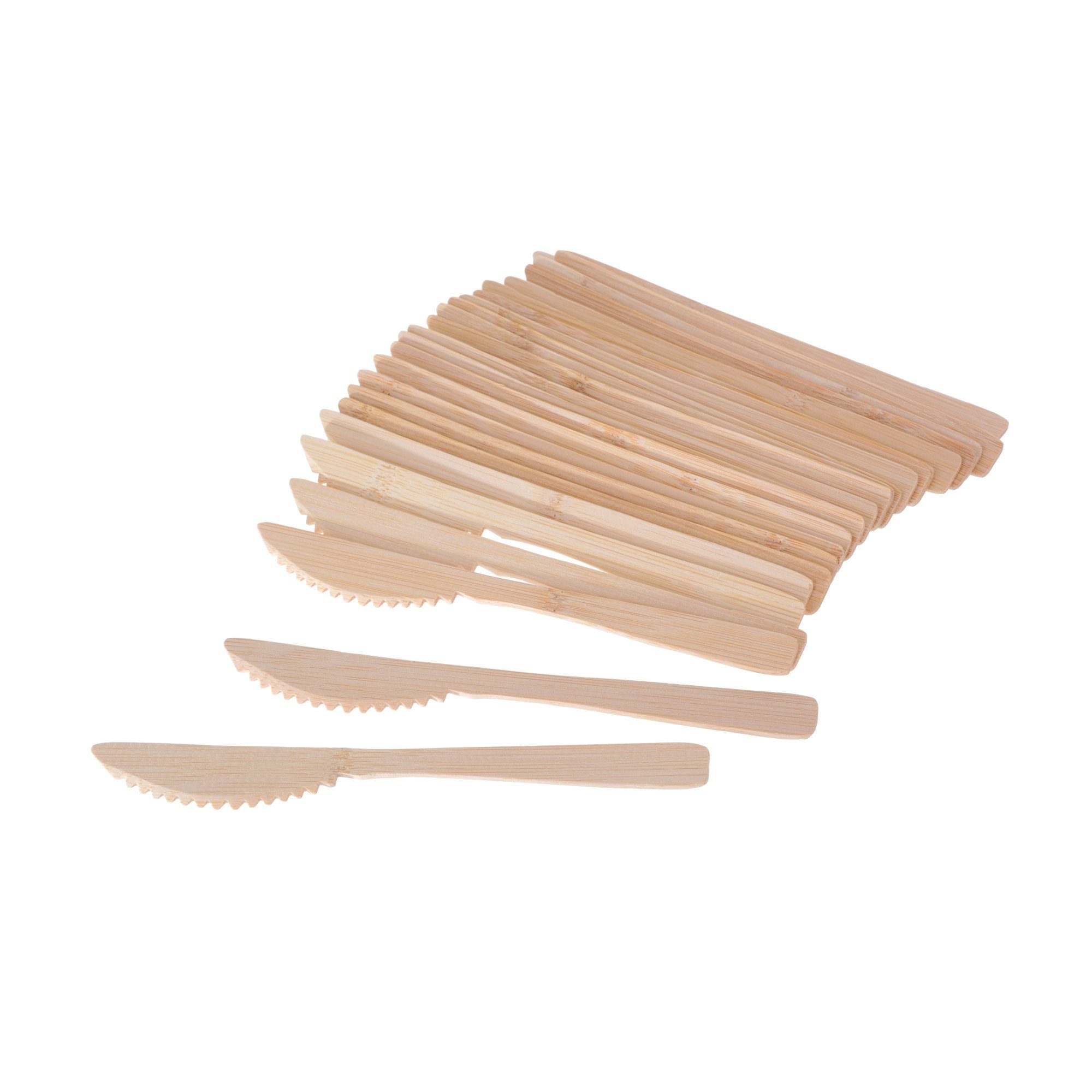 GRÄWE Одноразовый нож GRÄWE Bambus-Messer Set 25 Stück 16,5 cm