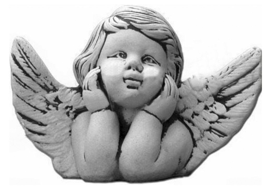 JVmoebel Engelfigur Engel Figur aus wetterfestem Material für Garten und Außenbereich (1 St., Engelfigur), Made in Europa