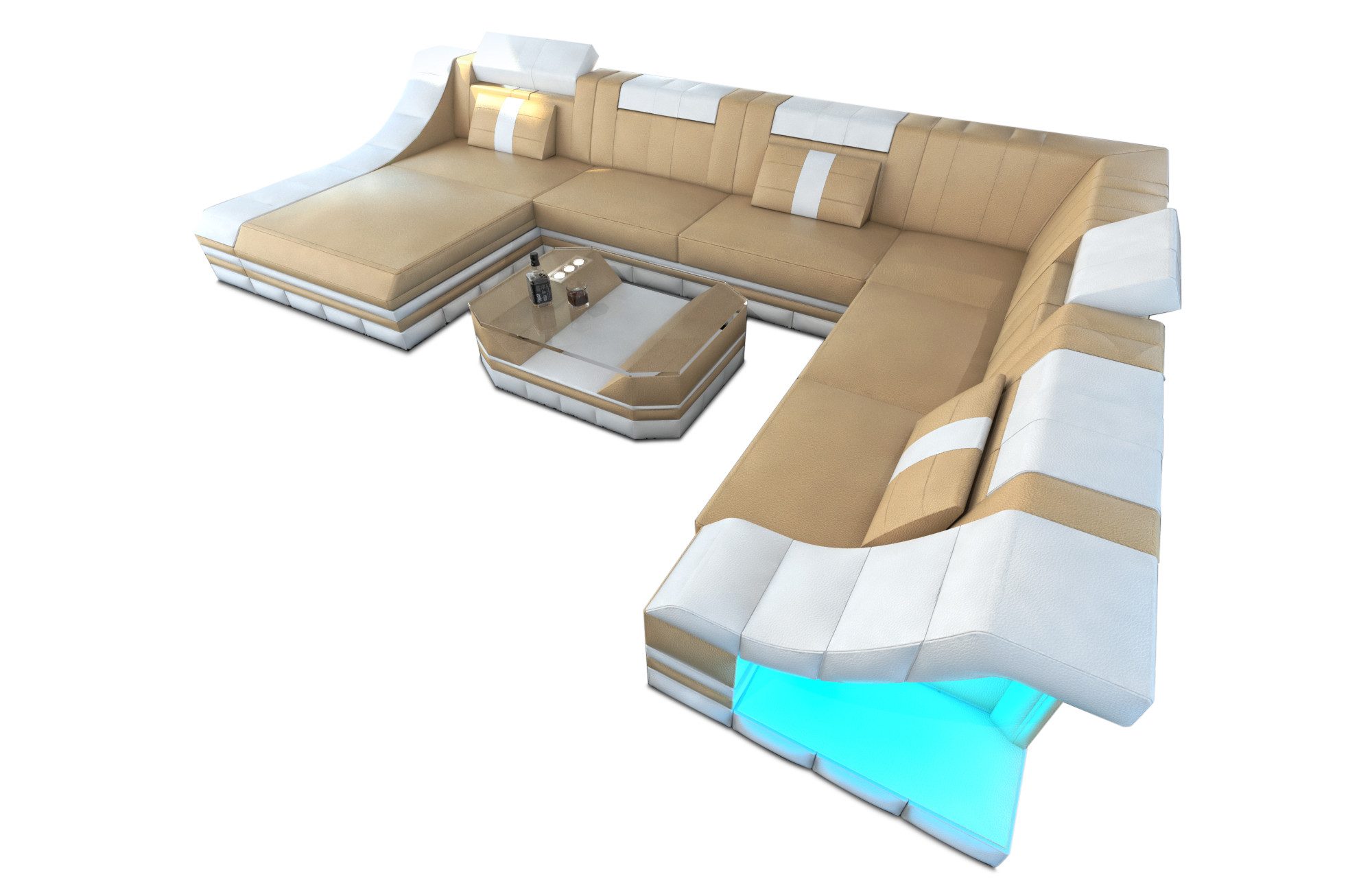 Sofa Dreams Wohnlandschaft Ledercouch Sofa Leder günstig online kaufen