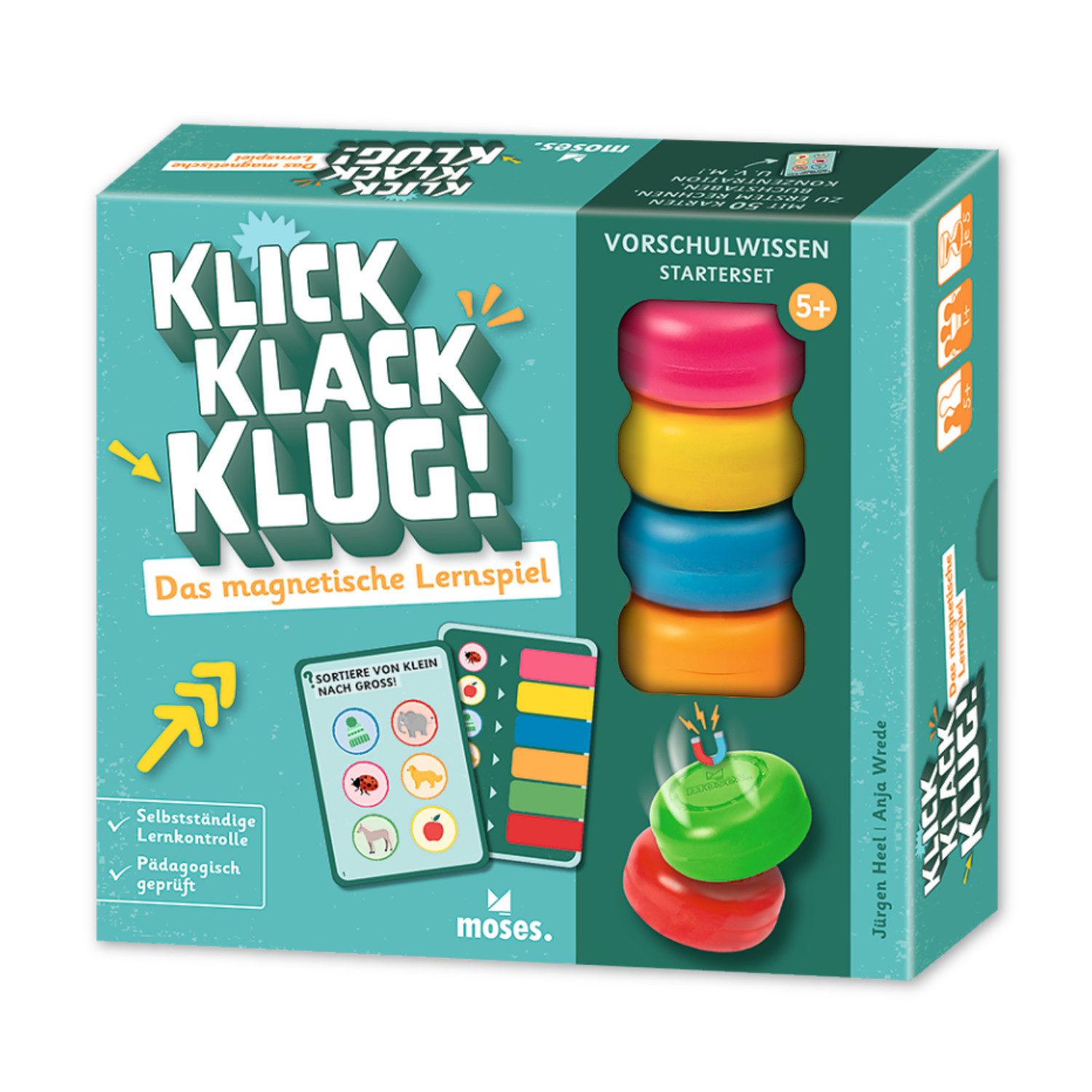 Moses. Verlag Spiel Klick Klack Klug! – Das magnetische Lernspiel für Vorschulkinder