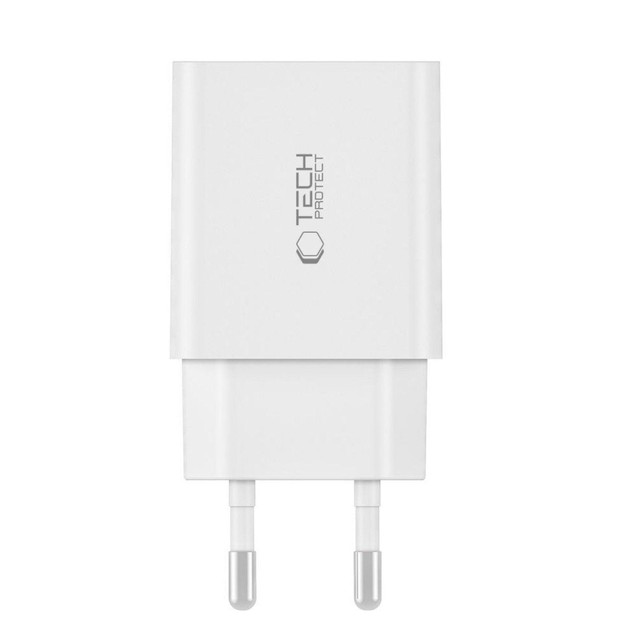 TECH PROTECT C35W USB-Ladegerät (3000 mA, Einzelartikel, 1 x Tech-Protect C35W Netzladegerät, Kompaktes Dual-USB-C Schnellladegerät 35 W)