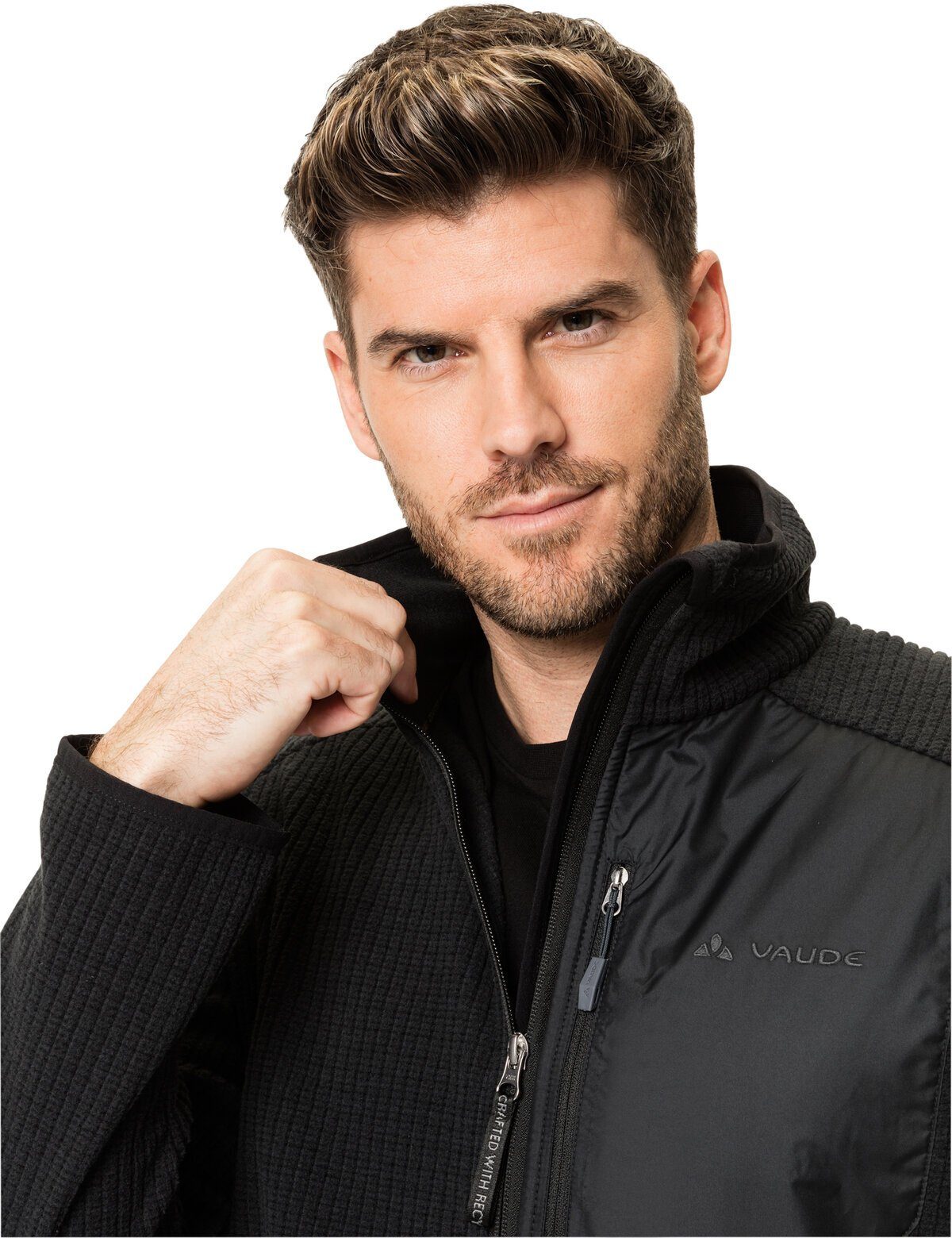 Klimaneutral VAUDE Fleece (1-St) black Neyland Men's Jacket kompensiert Outdoorjacke