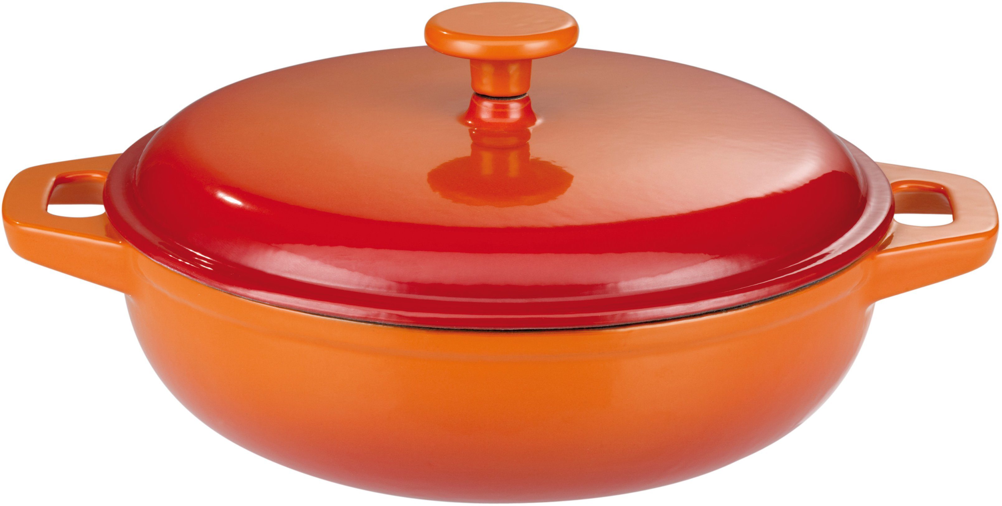 Gusseisen Induktion GSW Orange Schmortopf (1-tlg), Shadow,