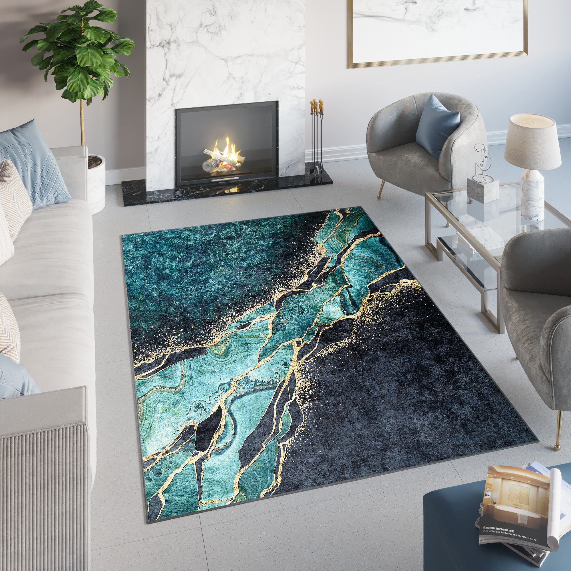 Tapiso Designteppich TOSCANA, rechteckig, Höhe: 6 günstig online kaufen