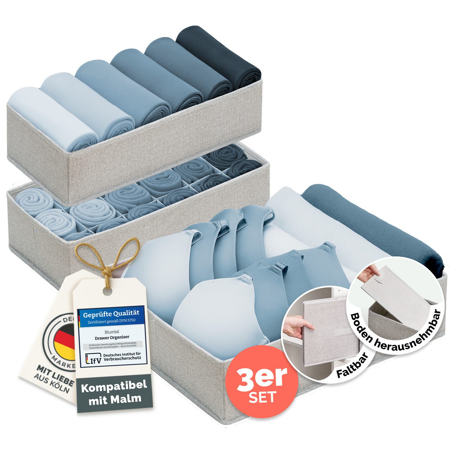 Blumtal Faltbox HEMNES, MALM, PAX Organizer Ordnungssystem Kleiderschrank ( günstig online kaufen