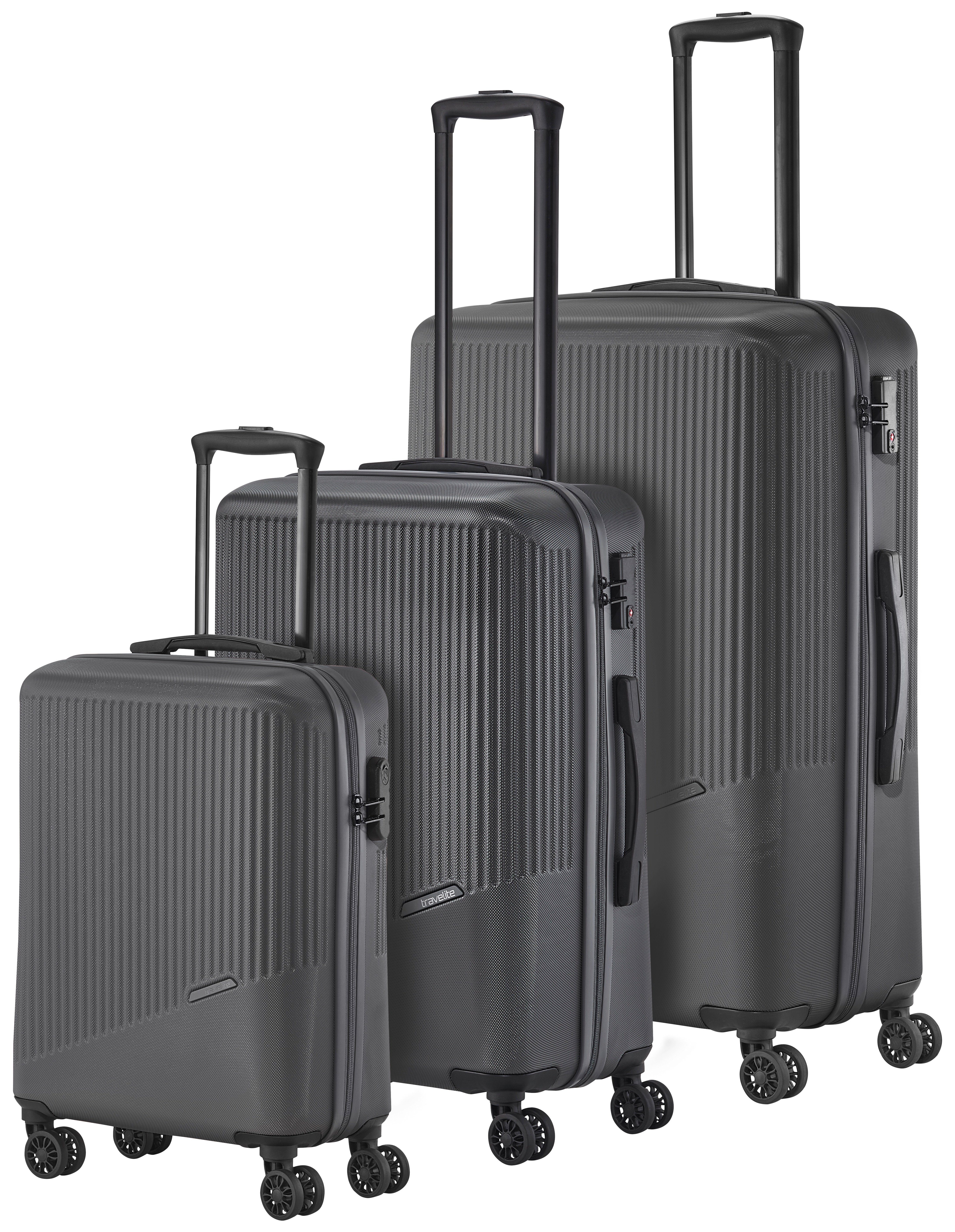 travelite Trolleyset BALI 4w L/M/S, 4 Rollen, (Set, 3 tlg., Hartschalen Tro günstig online kaufen