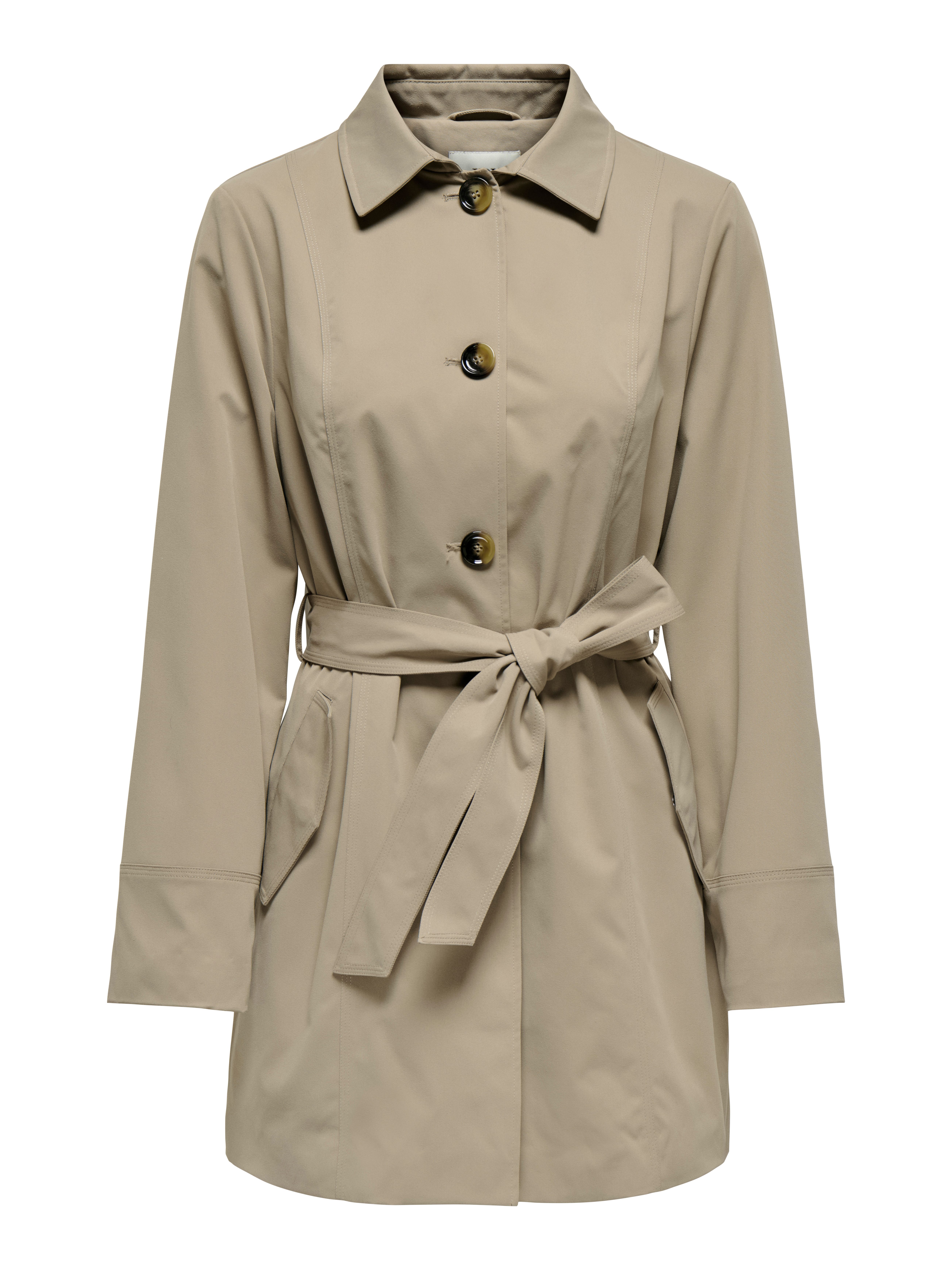 JDY Trenchcoat JDYISADORA TRENCHCOAT OTW HAB NOOS mit Bindegürtel in der Taille