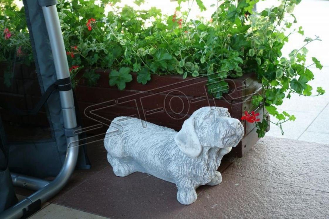 JVmoebel Skulptur Garten Dekoration Hund Terrasse Stein Figuren Figur Deko Statue | Skulpturen