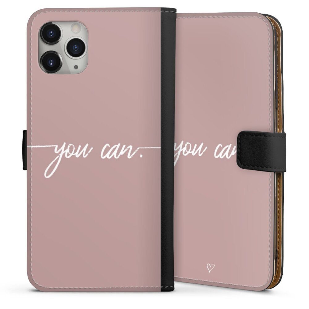 DeinDesign Handyhülle Spruch Sprüche Motivation You Can, Apple iPhone 11  Pro Max Hülle Handy Flip Case Wallet Cover