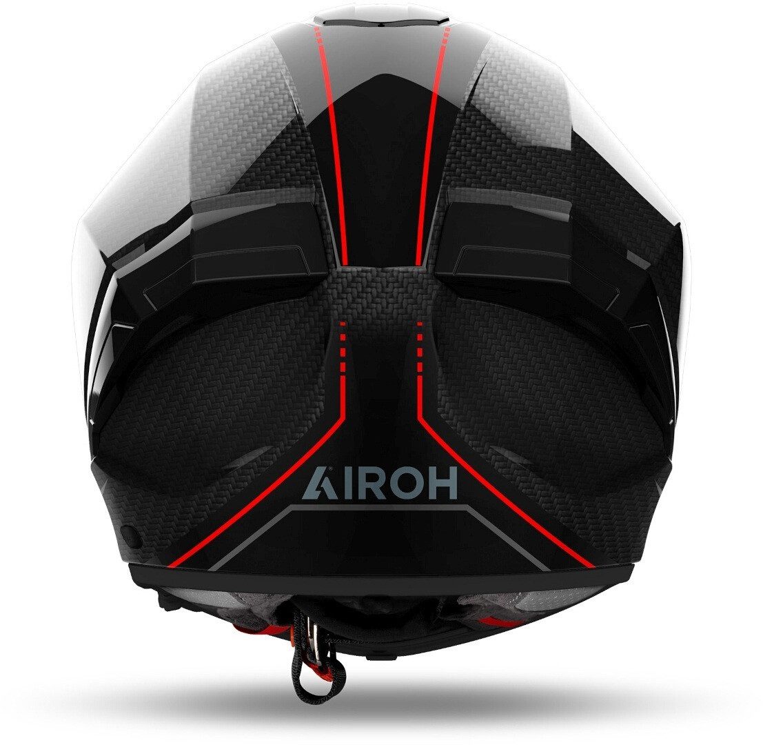 Airoh Motorradhelm Matryx Carbon Stylish Helm, vorbereitet für Kommunikationssystem,Notfallsystem-Polsterung (EQ