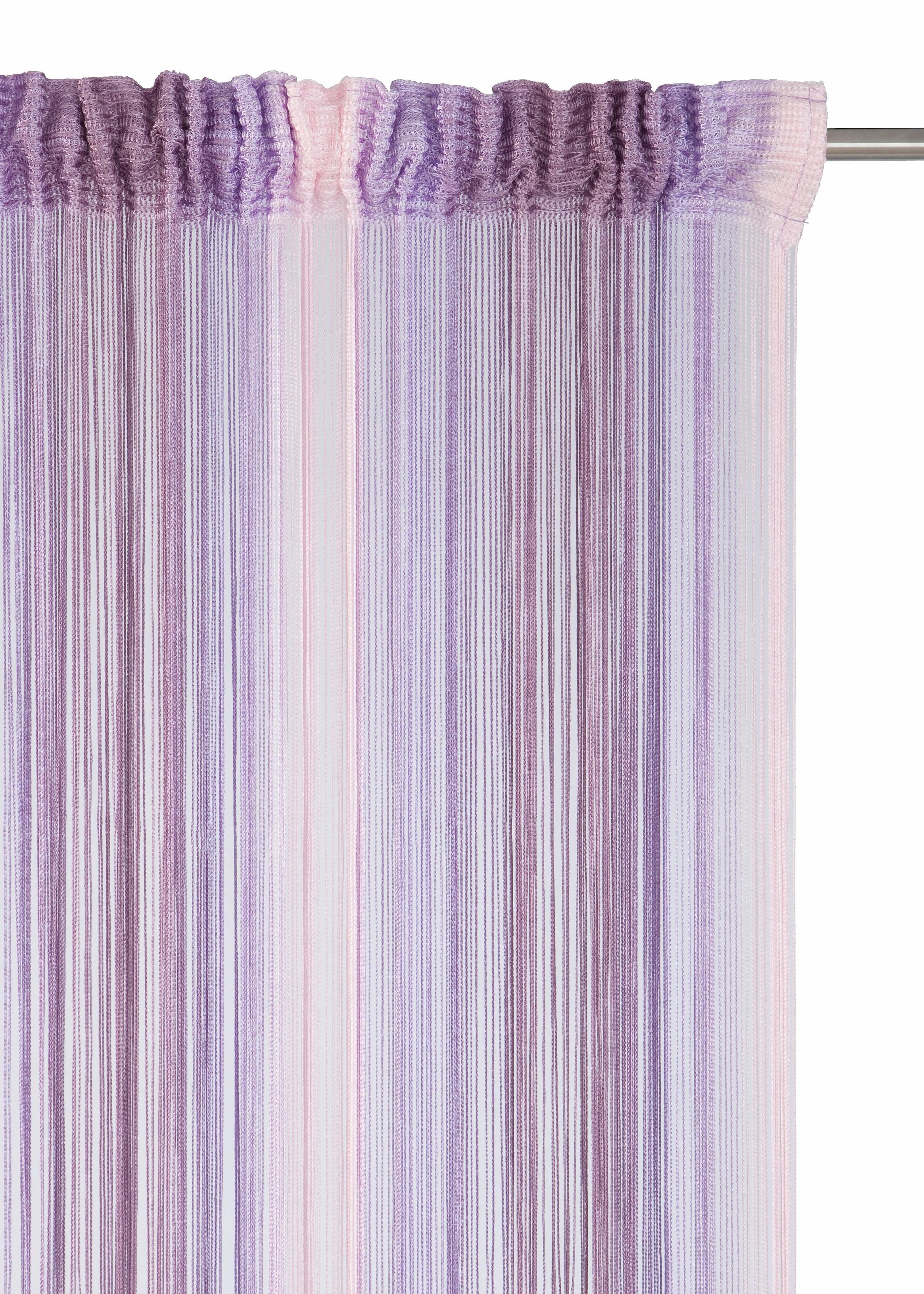 Weckbrodt Fadenvorhang Rebecca (1 St), Multifunktionsband, halbtransparent, Fadengardine, Insektenschutz, transparent, kürzbar, Store