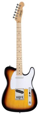 Shaman E-Gitarre TCX-100 - TL-Bauweise - geölter Hals aus Ahorn - Ahorn-Griffbrett, 2 Single Coil Pickups, Set inkl. Gigbag