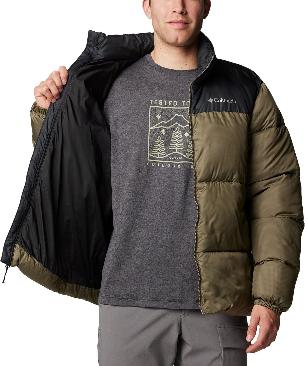 Columbia Funktionsjacke Puffect III Jacket STONE GREEN, BLACK