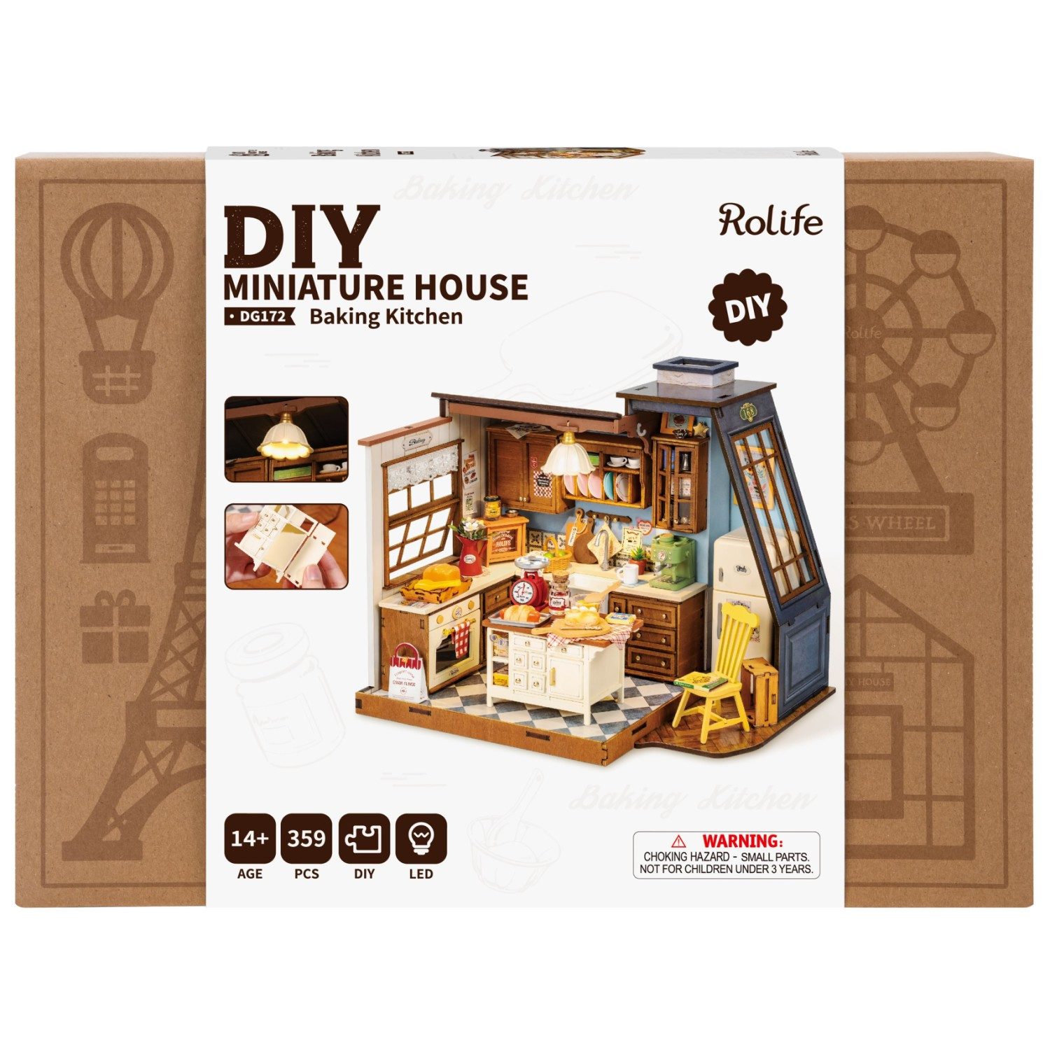 ROLIFE 3D-Puzzle DIY "Baking Kitchen", 359 Puzzleteile günstig online kaufen