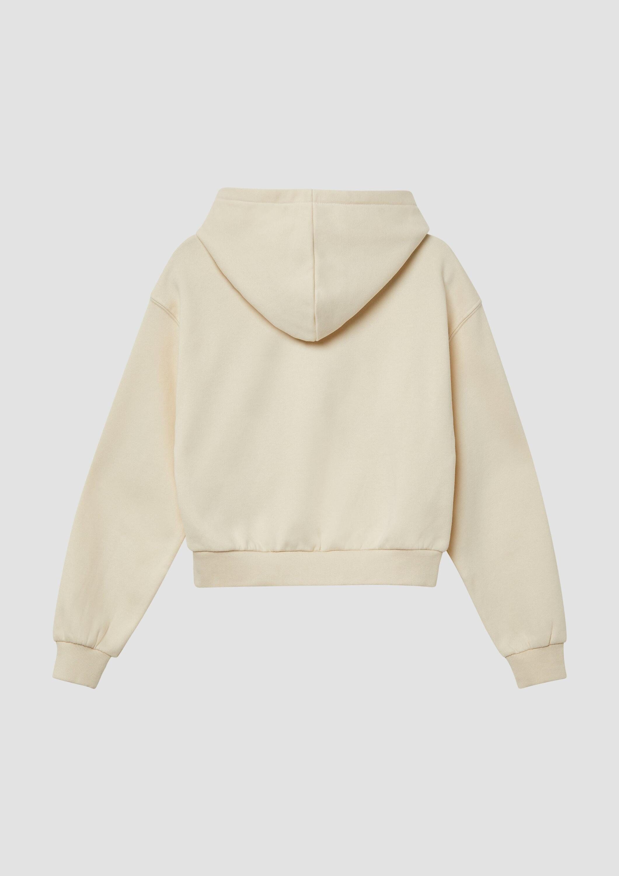 s.Oliver Sweatshirt Sweatshirt Kuscheliger cropped Oversize Hoodie mit Print – Bild 2 von 4