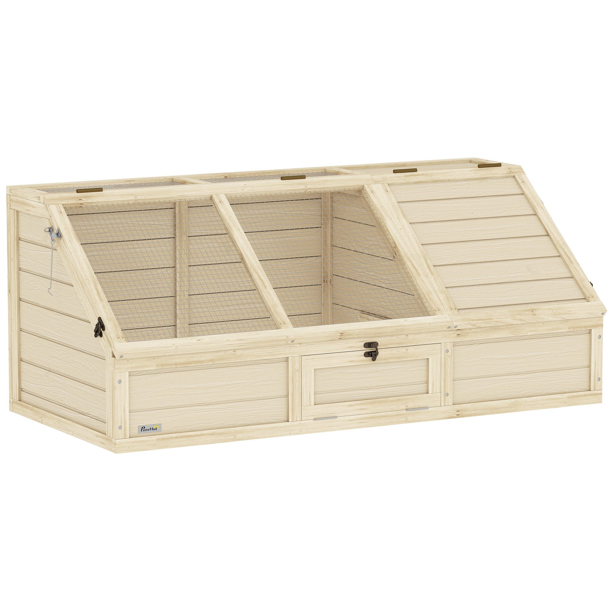 PawHut Kleintierstall Schildkrötenhaus aus Holz, Schildkrötengehege günstig online kaufen