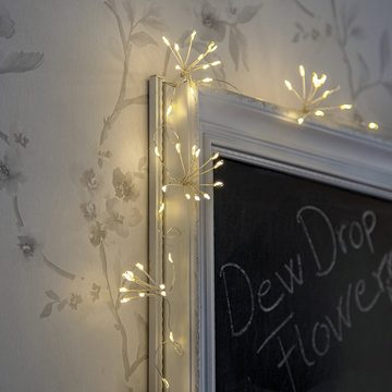 STAR TRADING LED-Lichterkette STAR Trading LED-Minilichterkette, Dew Drop Flower 10 Buketts mit je 1