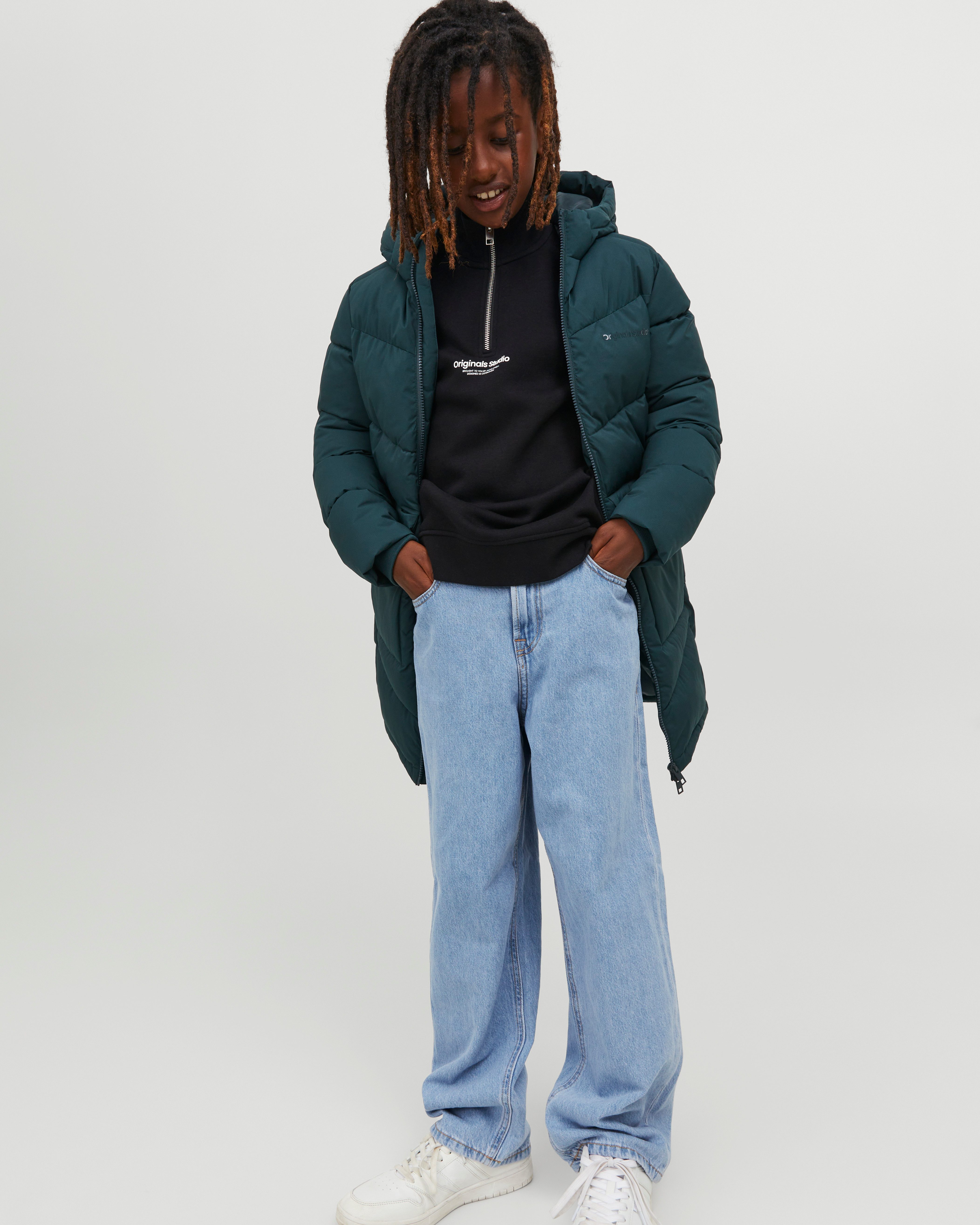 Jack & Jones Junior Relax-fit-Jeans JJIALEX mit Baggy Fit und hoher ...