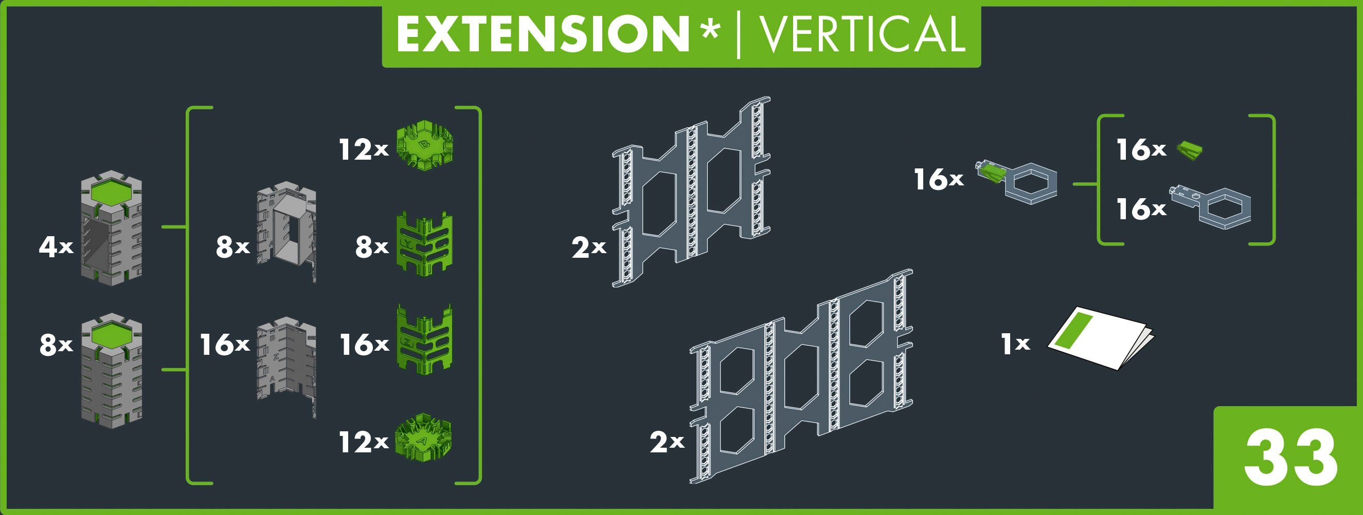 Ravensburger Kugelbahn-Bausatz GraviTrax PRO Extension Vertical, Made in Europe