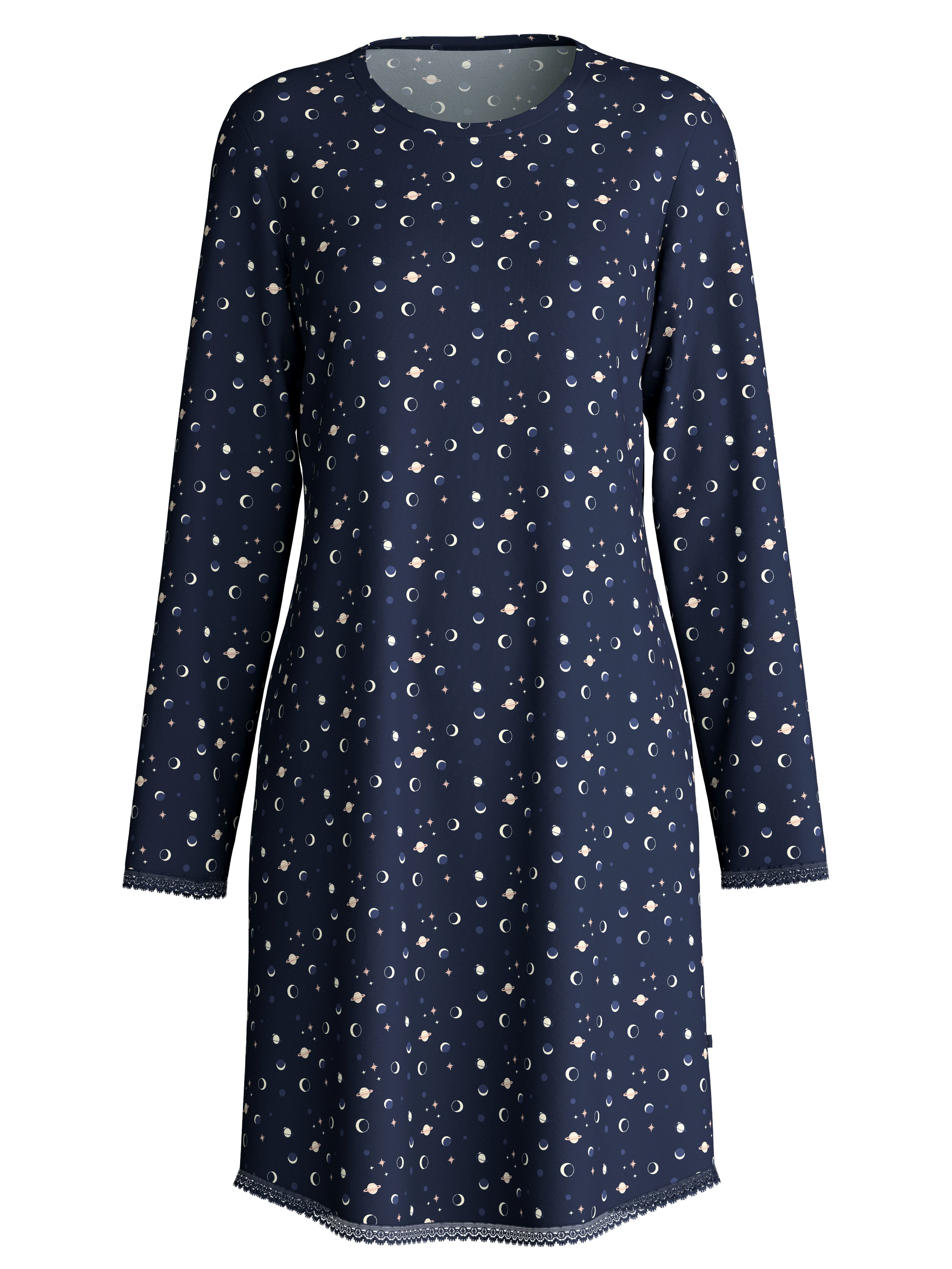 CALIDA Nachthemd Flower Nights bequem, Pure Cotton, Langarm, Knopfleiste, R günstig online kaufen