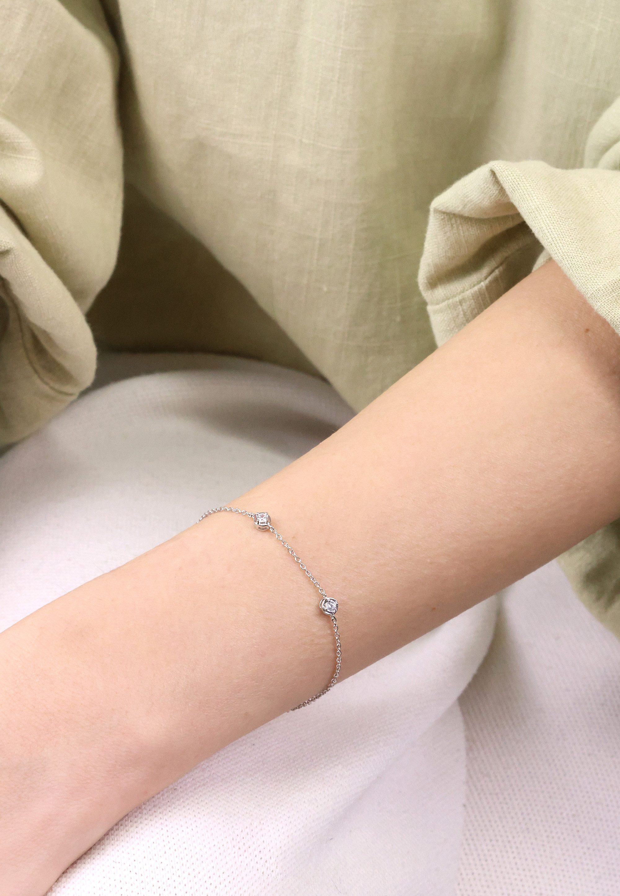 NANA KAY Armband Deicate Touch, mit farblosem Stein
