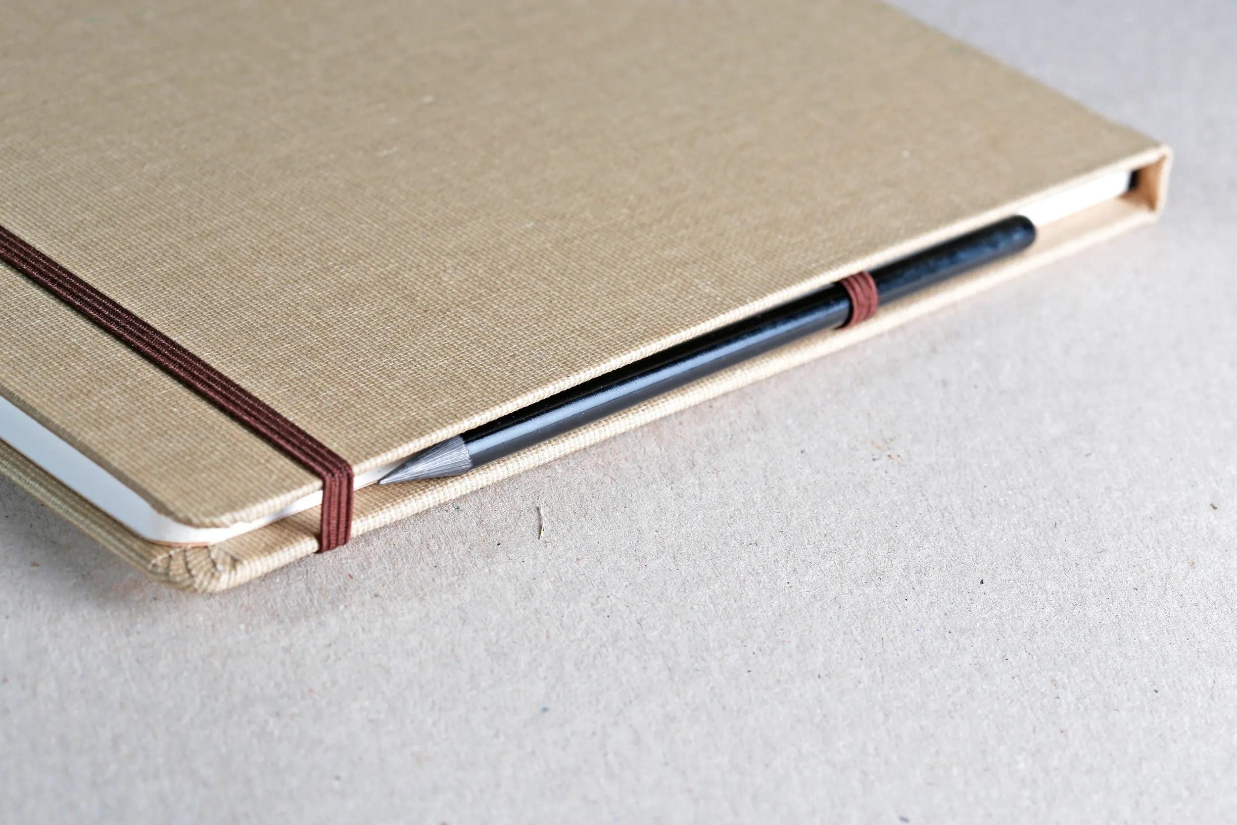 CLAIREFONTAINE Fotoalbum Reisealbum A6 Goldine Leinen, 32 Blatt 30x30cm Natur 96100C, Kunst Clairefontaine