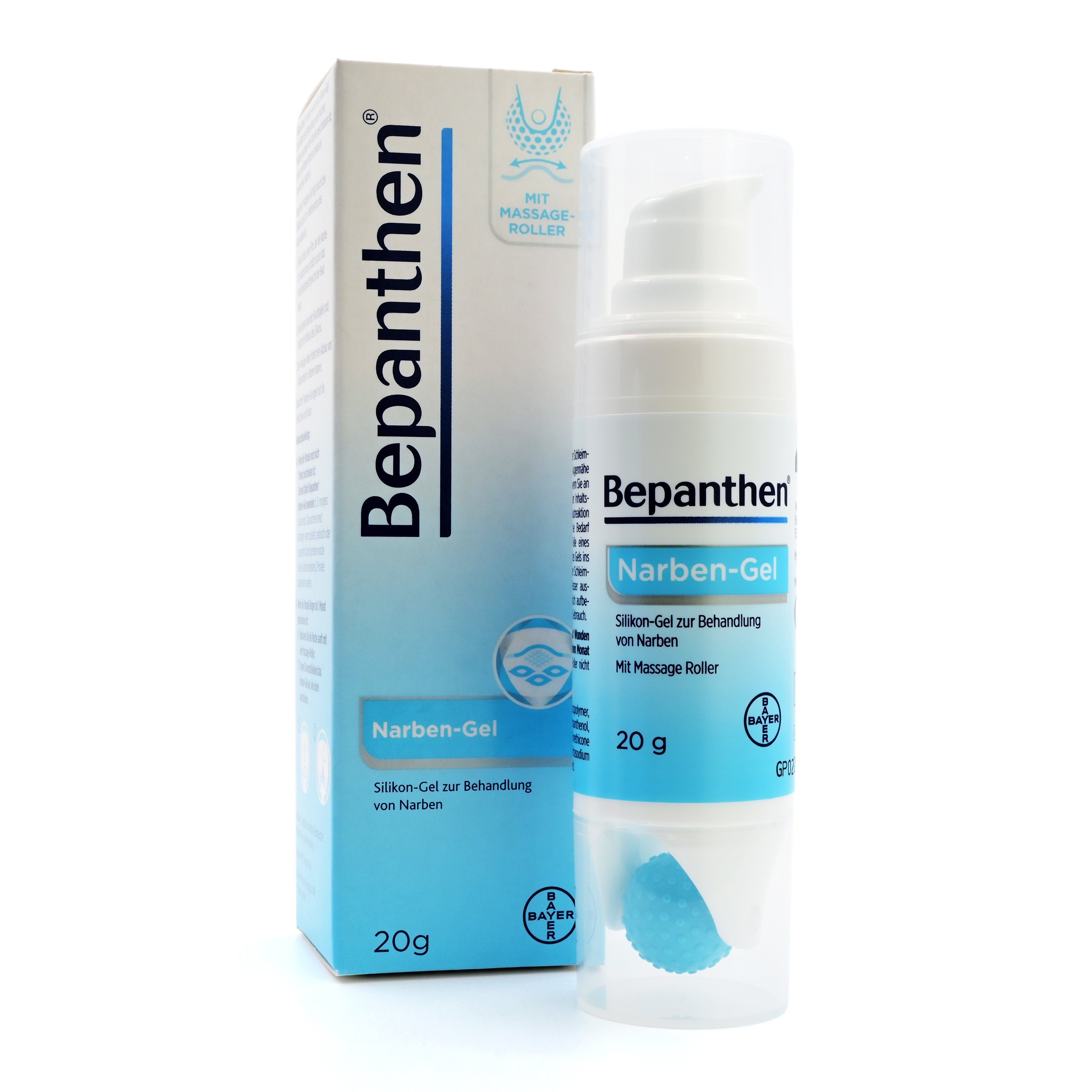 Körpergel BEPANTHEN Narben-Gel mit Massage-Roller, 20 g