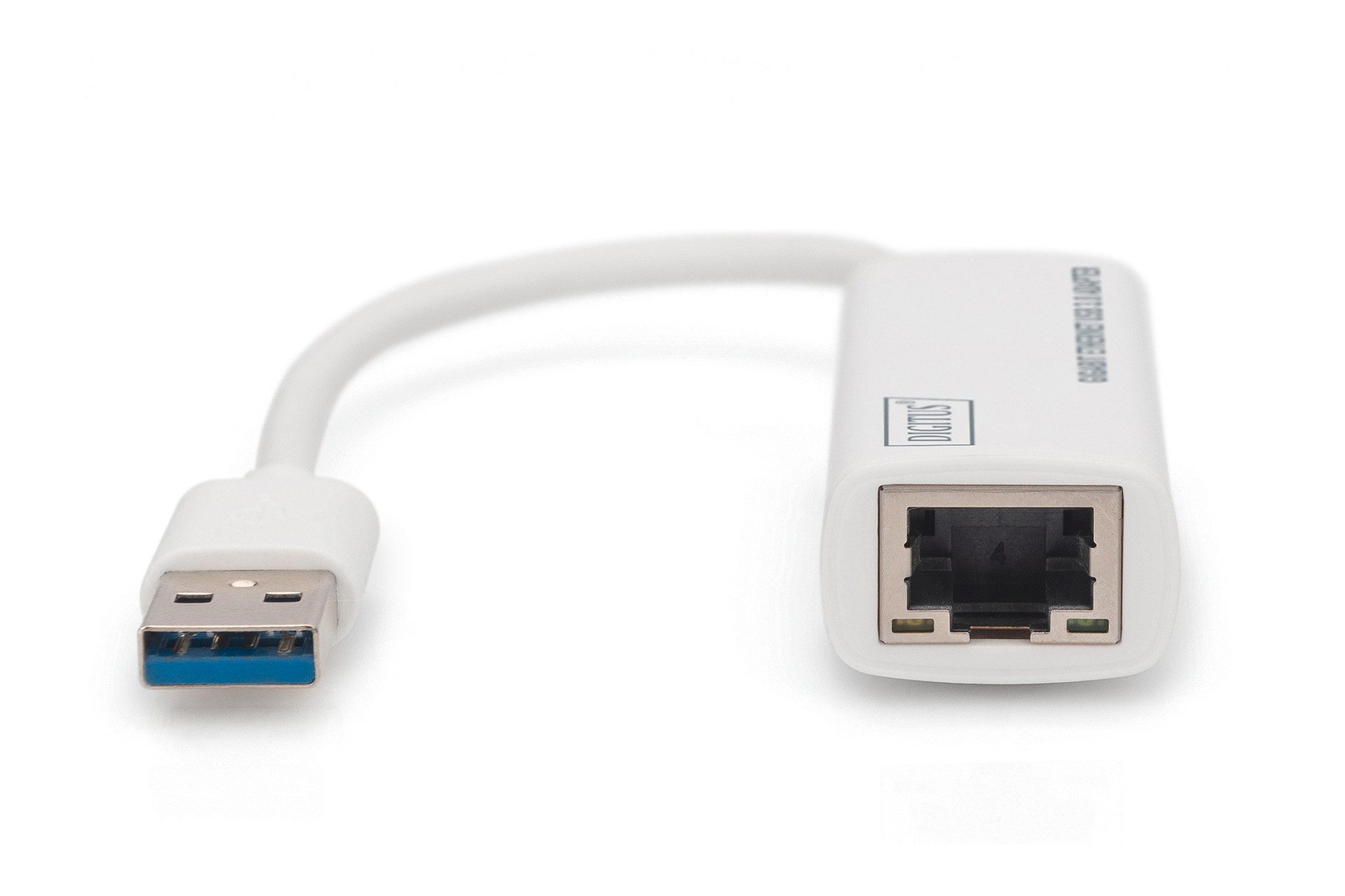 Digitus Gigabit Ethernet USB-3.0-Adapter Netzwerk-Adapter zu RJ-45 (Ethernet), 15 cm