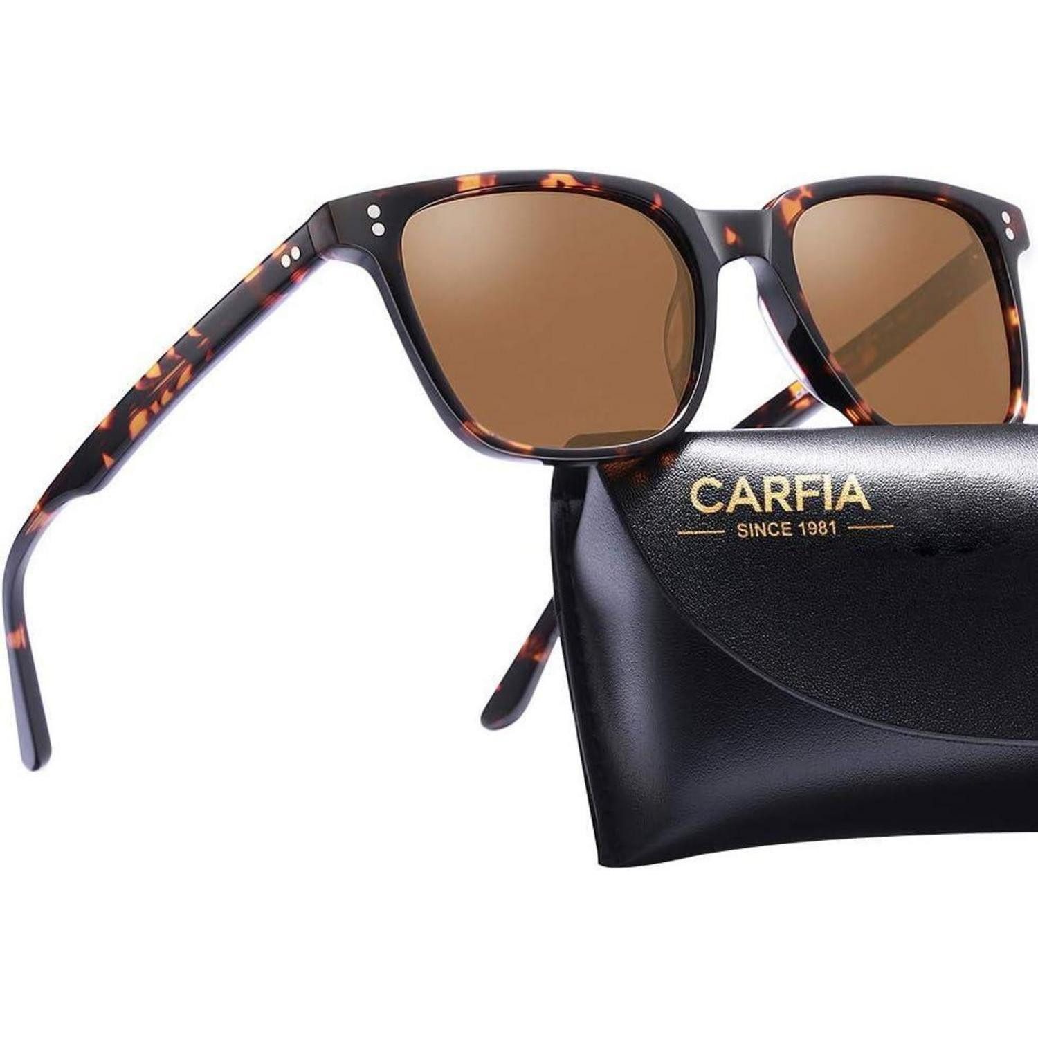 LuxusKollektion Sonnenbrille Polarisierte Herren Sonnenbrille mit Rechteckig Acetatrahmen UV-Schutz