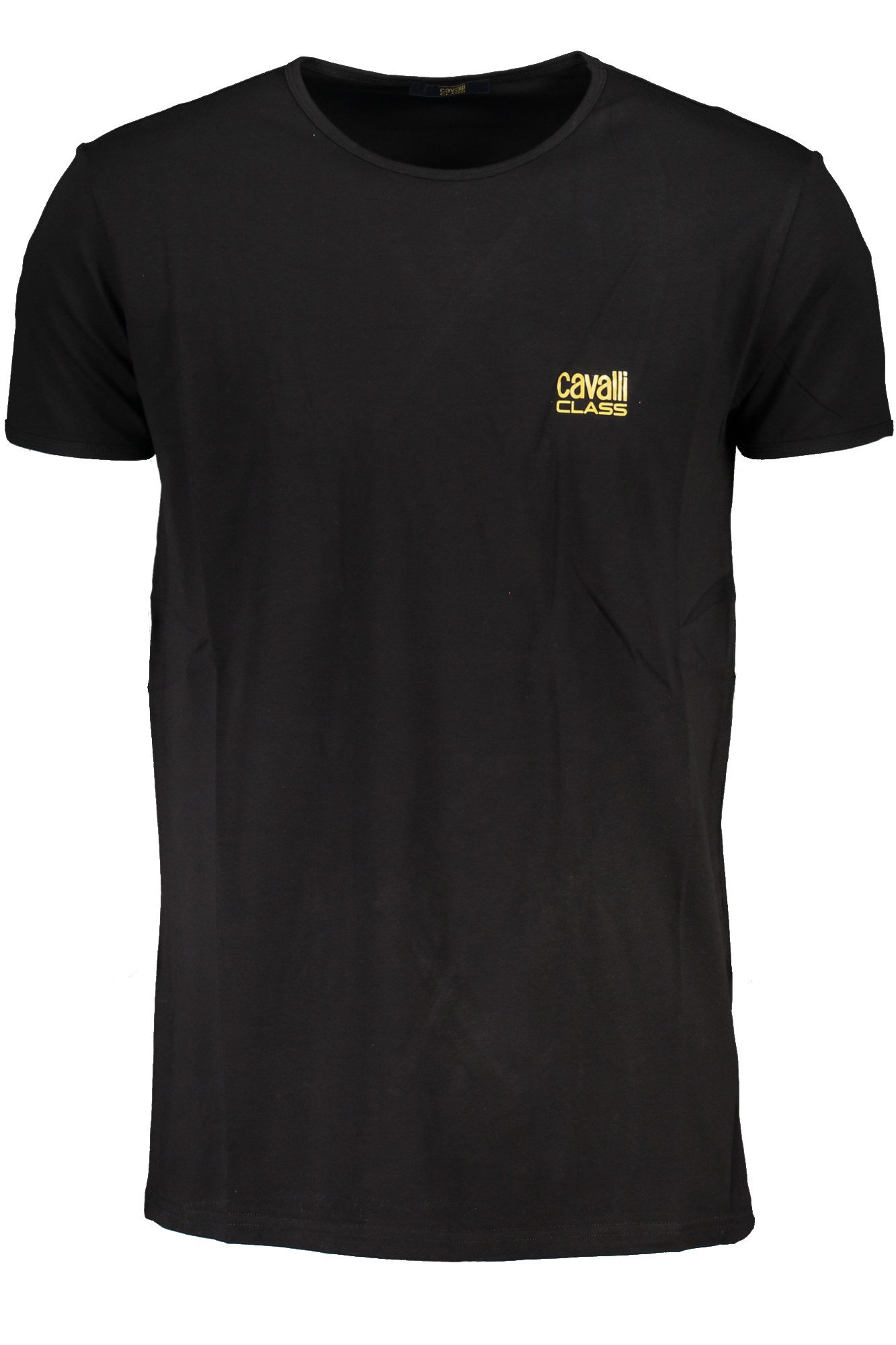 Cavalli Class T-Shirt Stilvolles Herren Kurzarm-T-Shirt in Schwarz mit