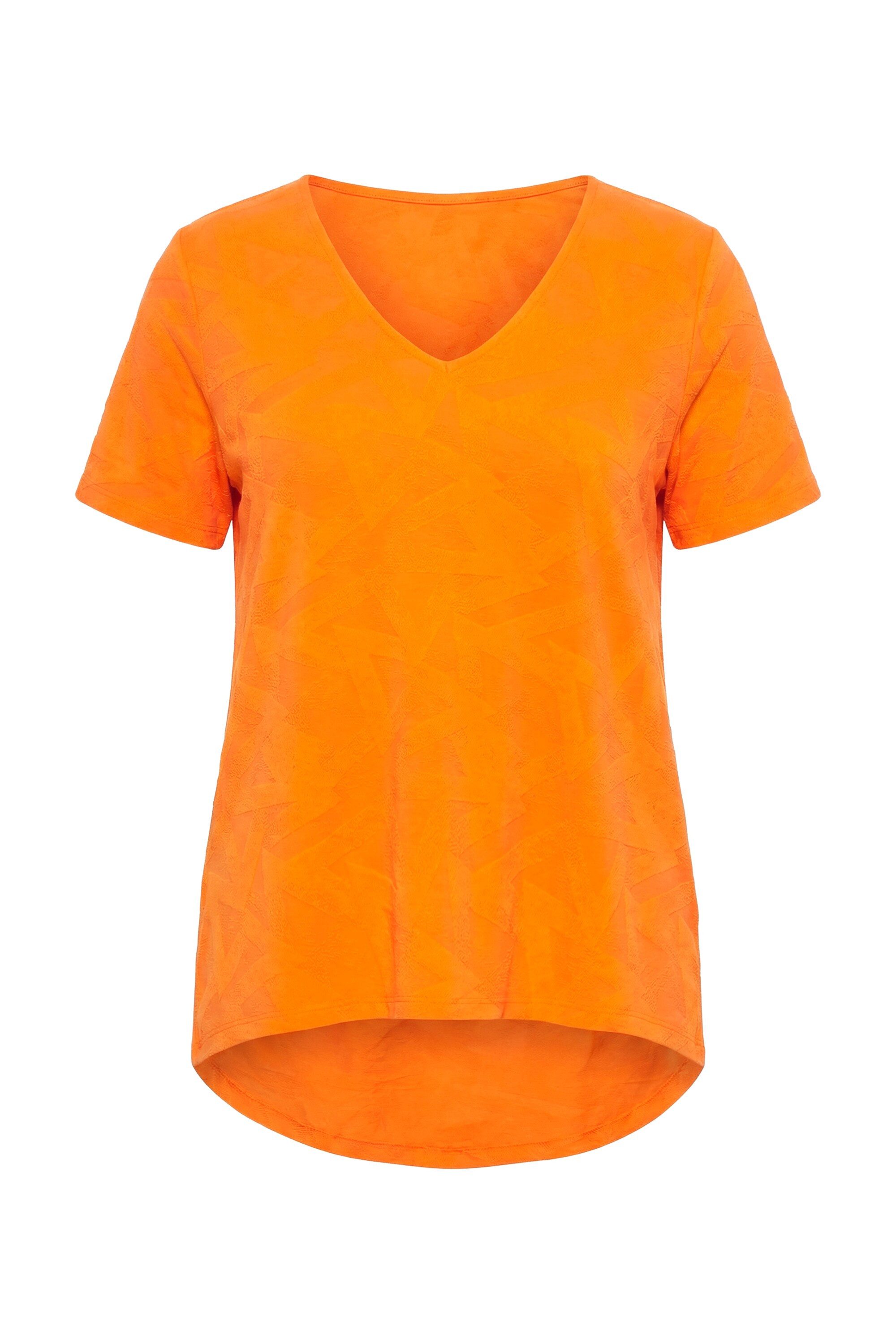 T-Shirt T-Shirt A-Linie Strukturjersey