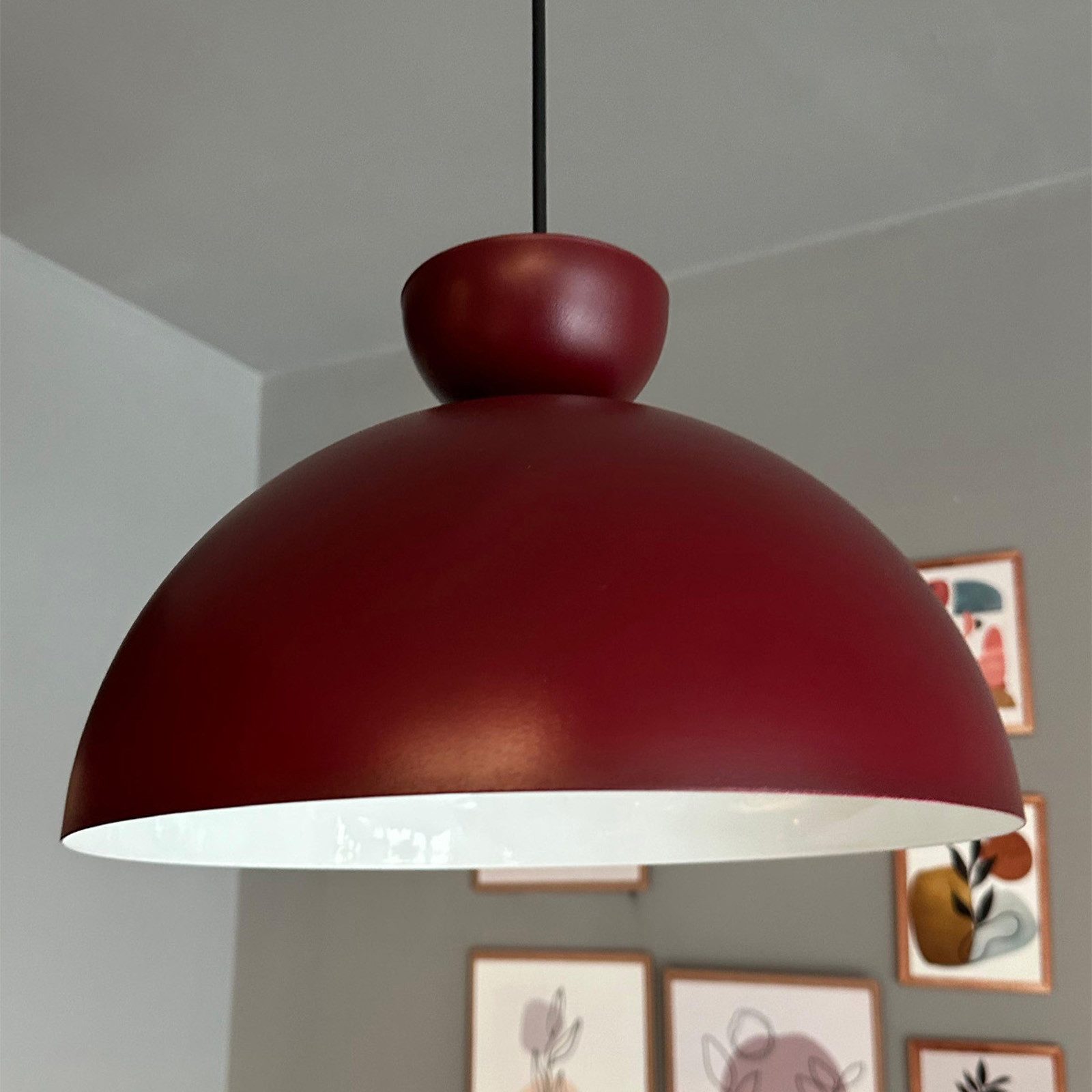 Bamyum Pendelleuchte Pendelleuchte Yimpi Metall Ø30cm, Modern Hängelampe, ohne Leuchtmittel
