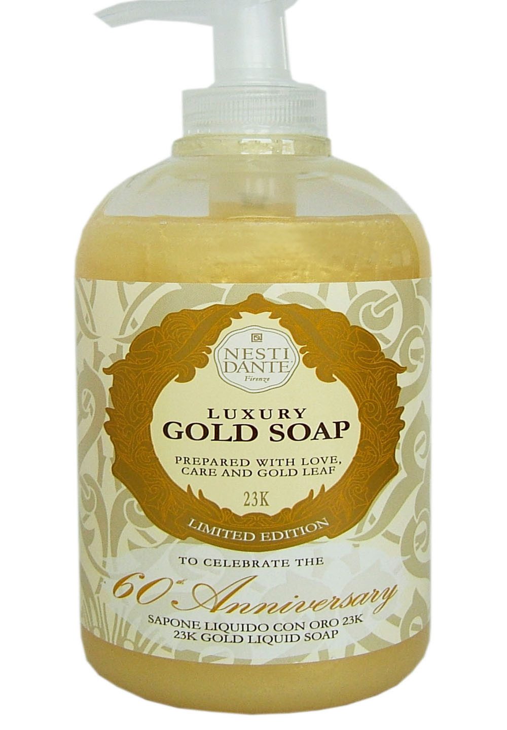 Nesti Dante Flüssigseife Flüssigseife, Liquid Soap 60th Anniversary Gold Leaf 500 ml