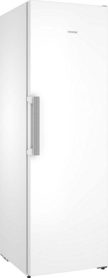 SIEMENS Gefrierschrank NoFrost iQ300 GS36NVWCG, 186,2 cm hoch, 59,5 cm breit, Extragroßes Lagervolumen & elegante, funktionale …