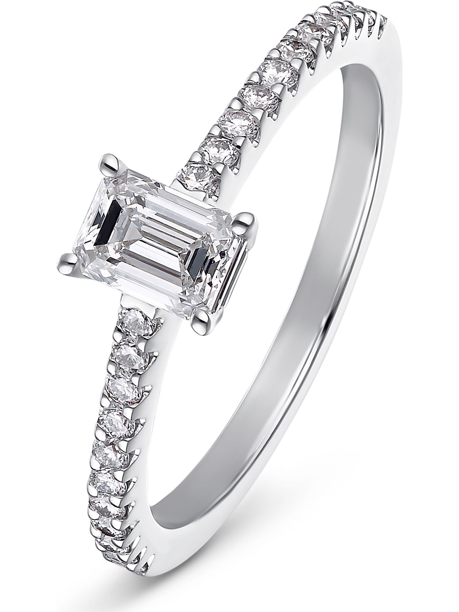 CHRIST Diamantring CHRIST Damen-Damenring 750er Weißgold 1 Diamant