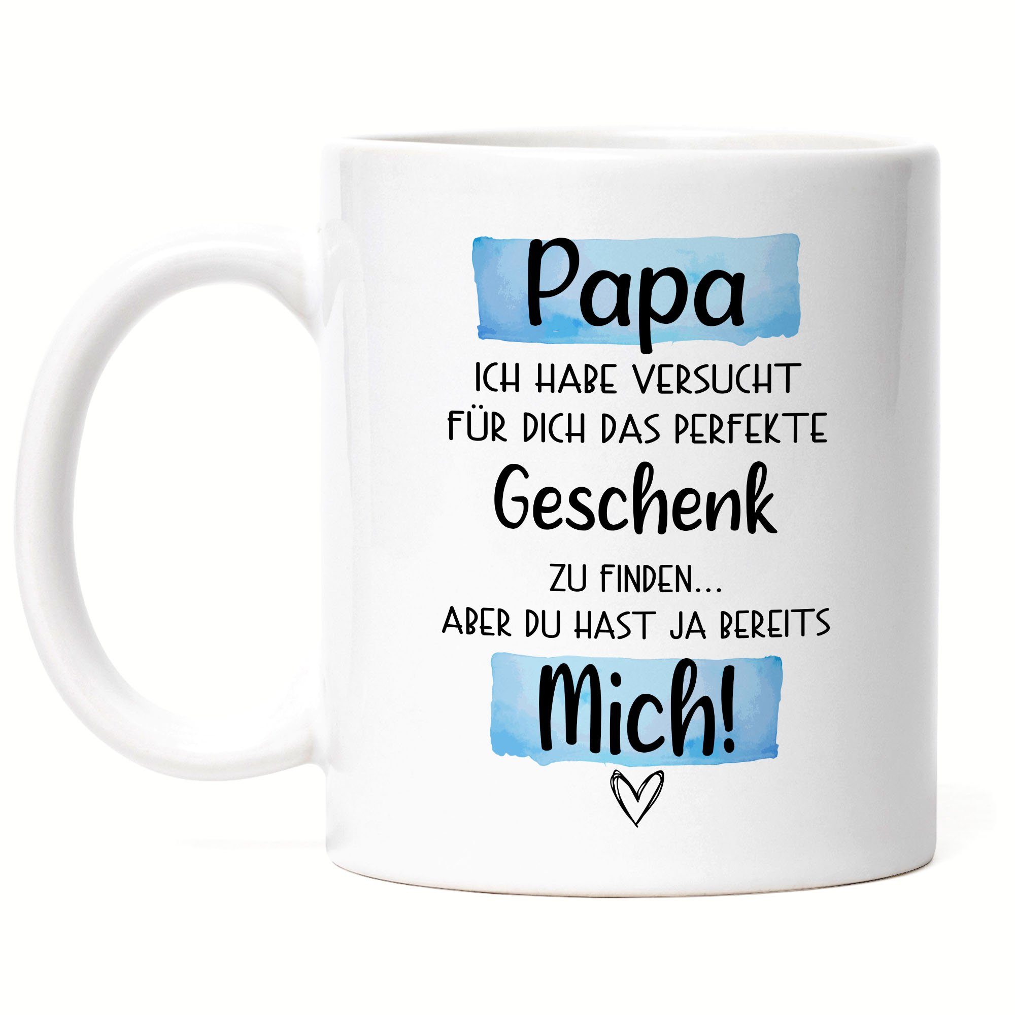 Hey!Print Tasse Papa Geschenk Tasse Mit Spruch Vatertag Geschenkidee Humor Sarkasmus Vater Papi Weiß | Tassen