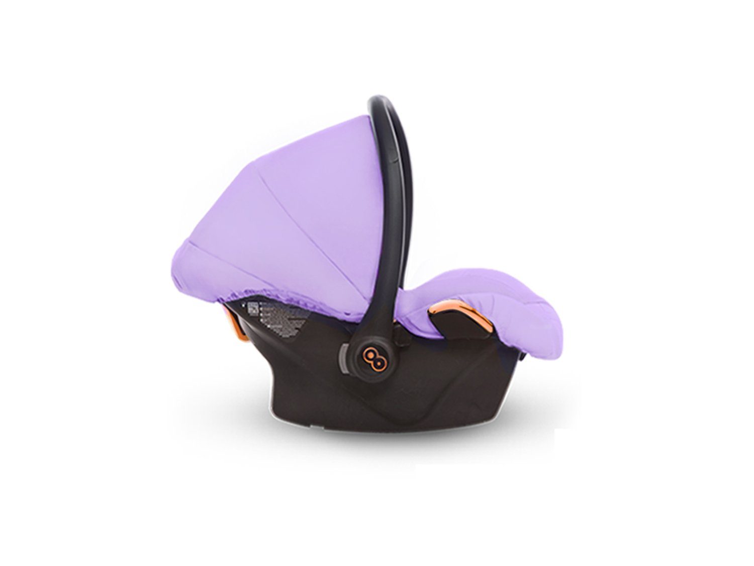 TPFFamily Kombi-Kinderwagen 3 in 1 Musse Ultra, Baby Buggy Babywanne Autositz, großes Zubehör-Set Kinderwagen 3 in 1 Stoff Lila, Gestell Rosé Gold