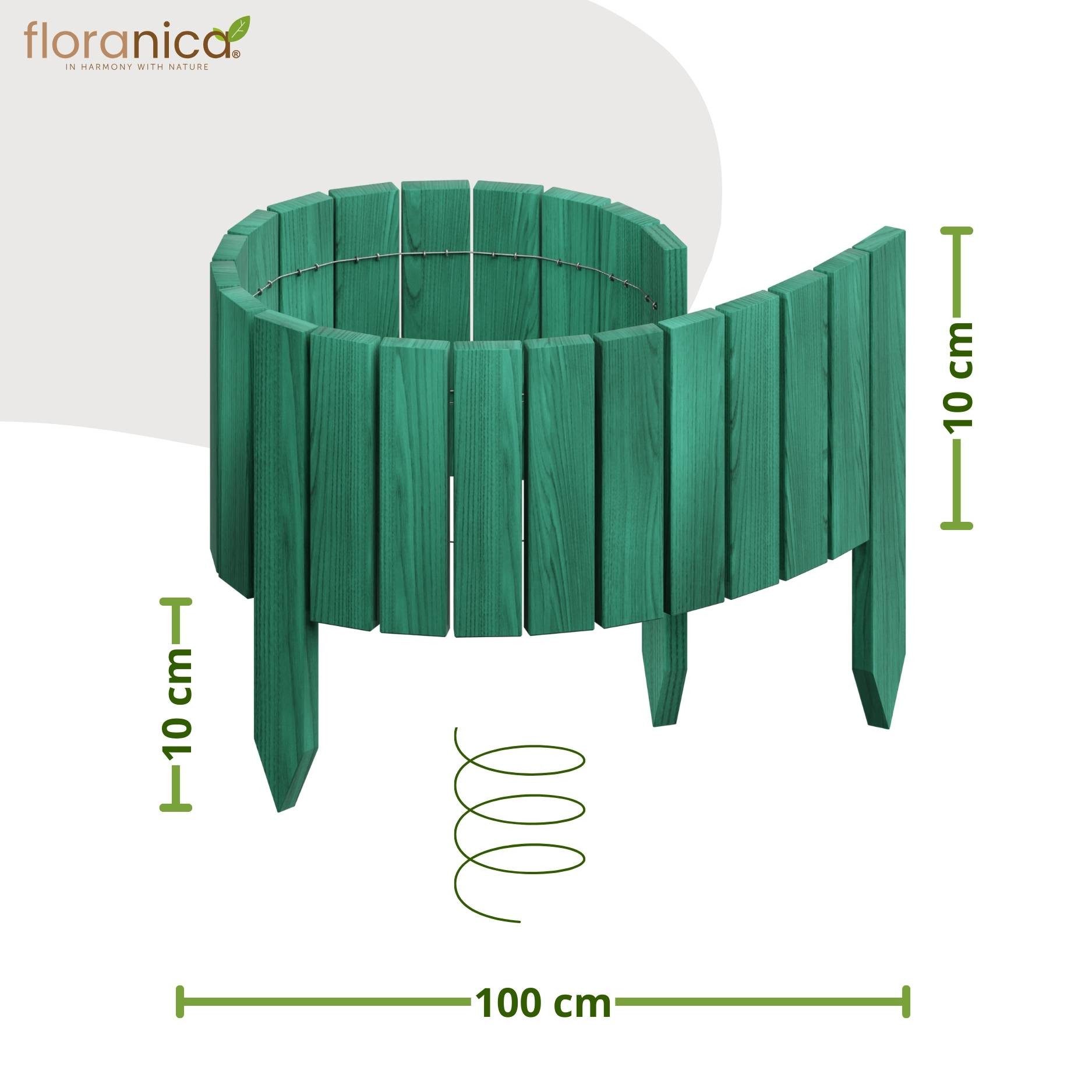Floranica Palisade Flexible Beeteinfassung Rollborder Beetumrandung Rasenka günstig online kaufen