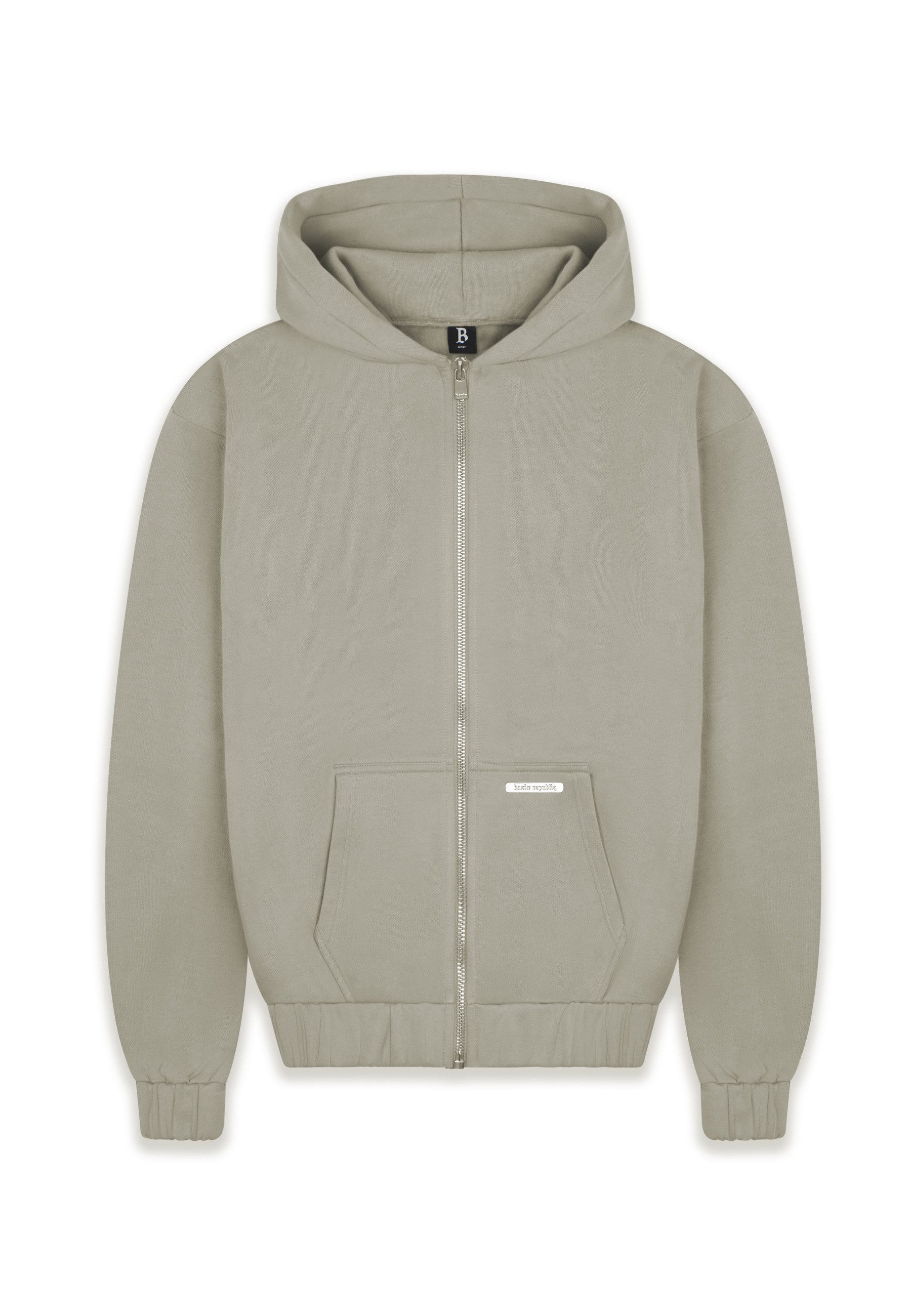 Dropsize Sweatjacke Dropsize Herren Super Heavy Blank Zip-Hoodie