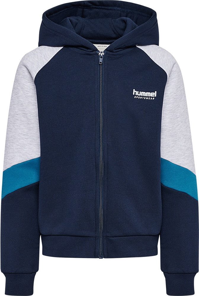 Hoodie Loose Blocked Zip Hoodie