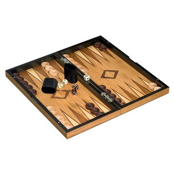 Philos Spiel, Schach Backgammon Dame Set - Feld 43 mm