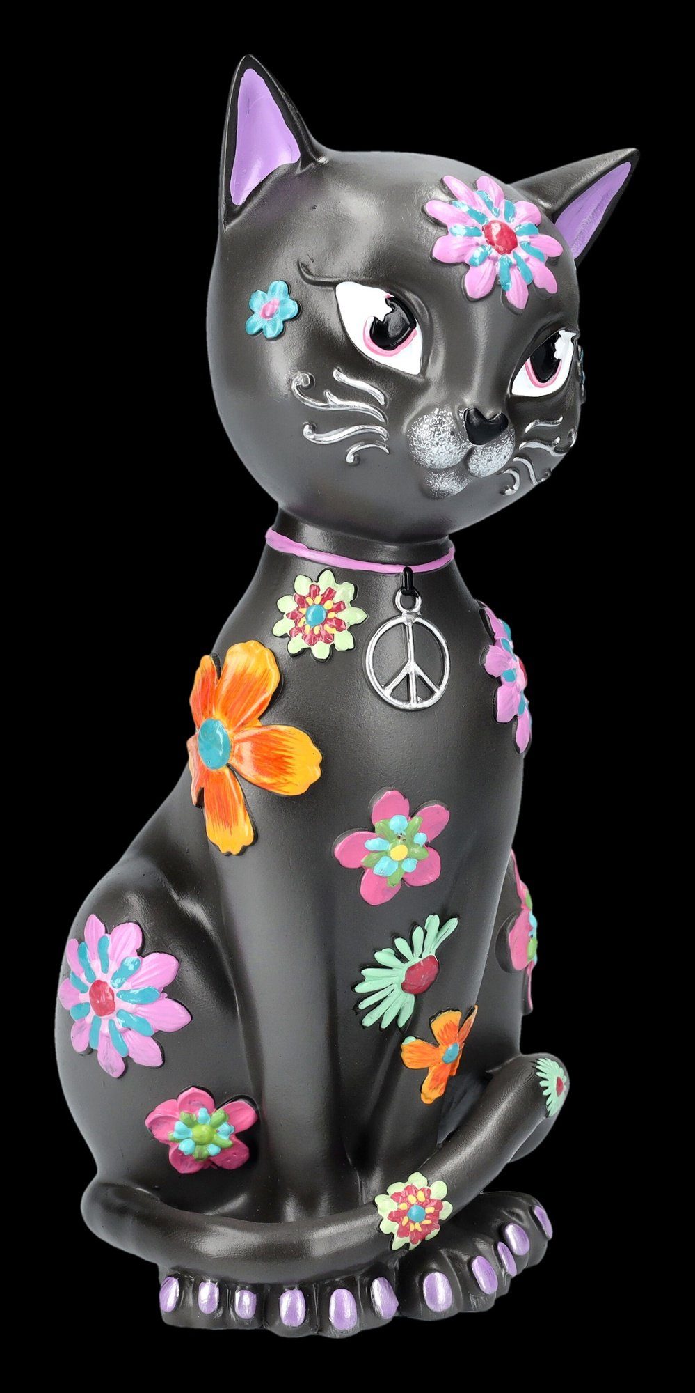 Figuren Dekofigur Tierfigur Nemesis Kitty Hippy Now GmbH - Shop Tierfigur - - Katzenfigur