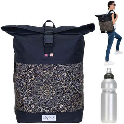 ELEPHANT Rucksack Damen Freizeitrucksack A4 groß 13038, Laptop Tasche Travel Geheimfach Daypack large + Trinkflasche