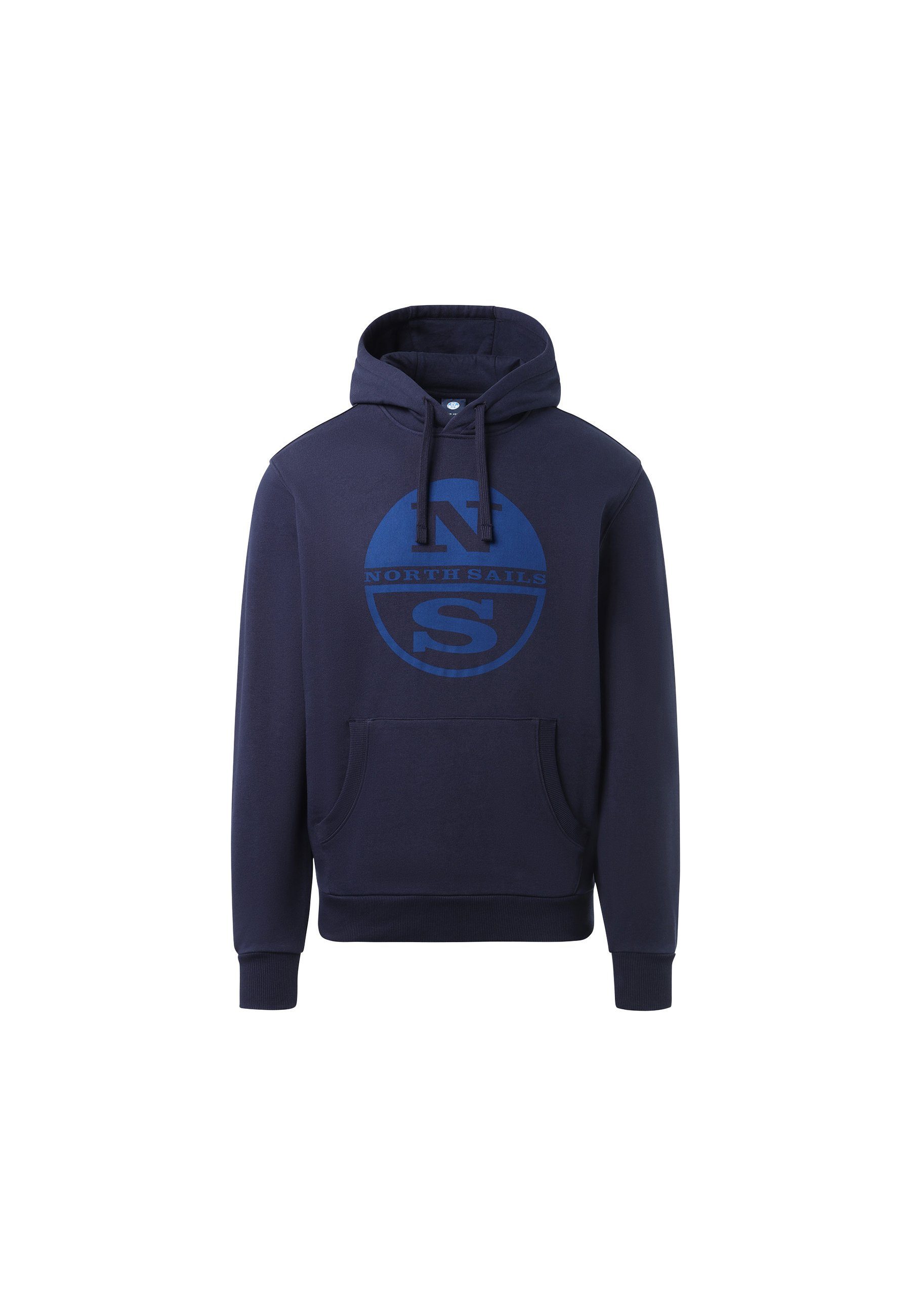 Sails mit North Hoodie mit Kapuze Kapuzensweatshirt Maxi-Logo BLUE